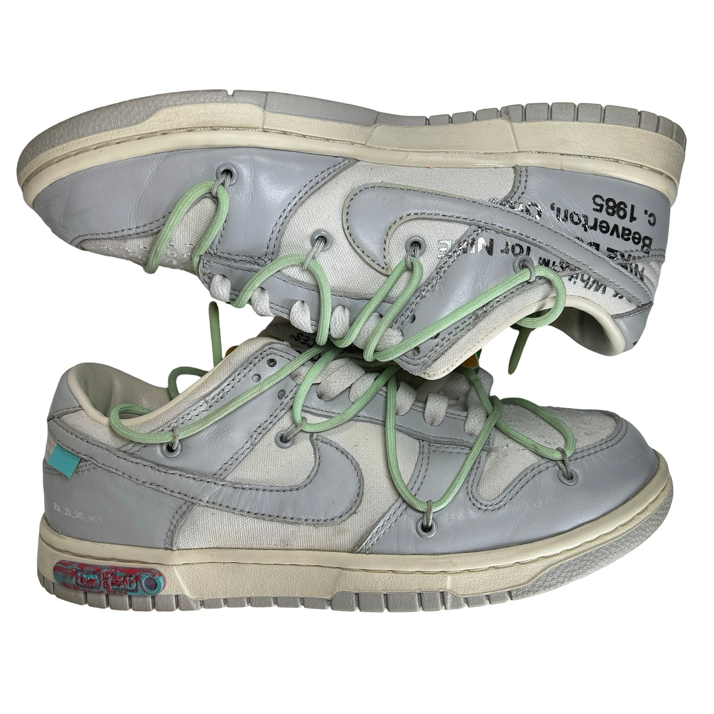 DM1602 108 Nike Dunk Low Off-White Lot 7 [USED] - 8 M (Used)