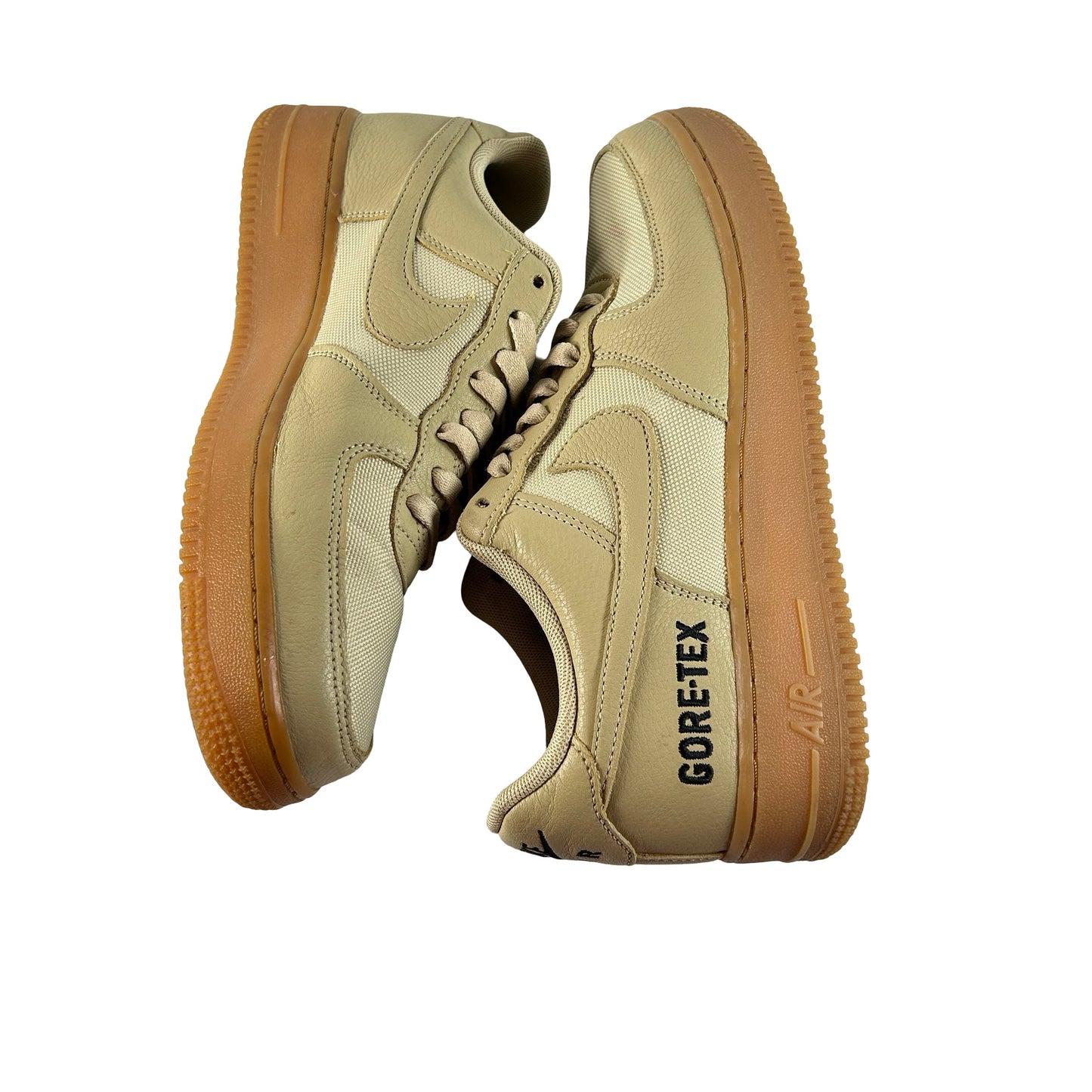 CK2630 700 Nike Air Force 1 Low Gore-Tex Team Gold Khaki [USED] - 8.5 M (Used) (No Box)