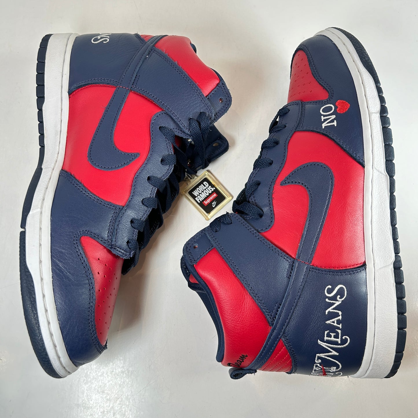 DN3741 600 Nike SB Dunk High Supreme By Any Means Navy [USED] - 11 M (Used) (Replace Box)