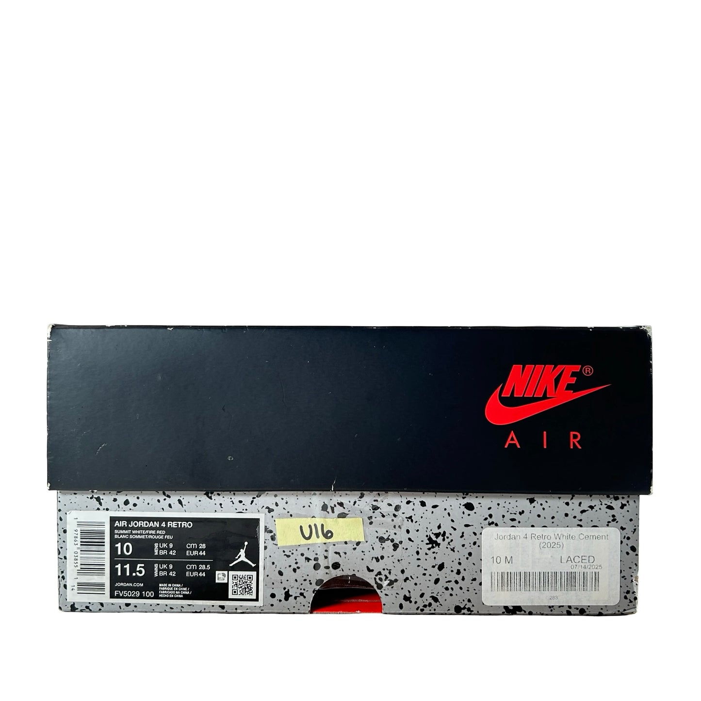 FV5029 100 Jordan 4 Retro White Cement (2025) [USED] - 10 M (Used16)