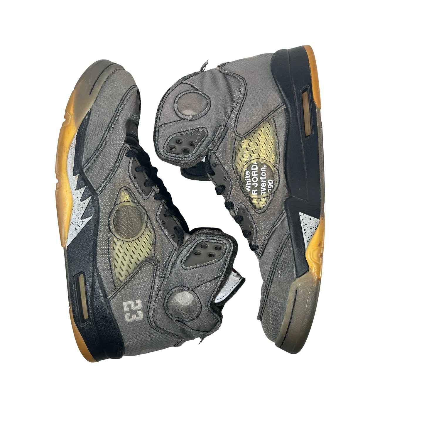 CT8480 001 Jordan 5 Off-White Black [USED] - 11 M (Used2) (No Box2)