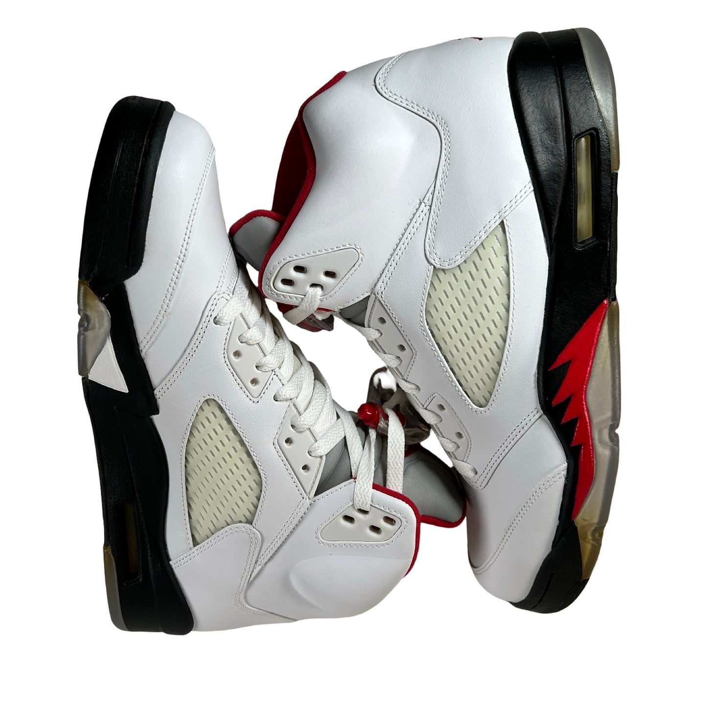 136027 100 Air Jordan 5 Retro Fire Red (2013) - 10 M (Yellowing2)