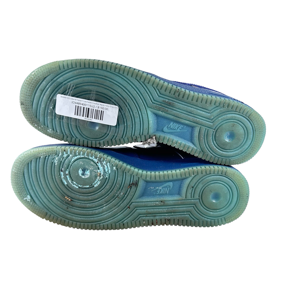 IO4489 400 Nike Air Force 1 Low Patent Leather Mystic Navy Grape Ice [USED] - 11.5 M (Used2)