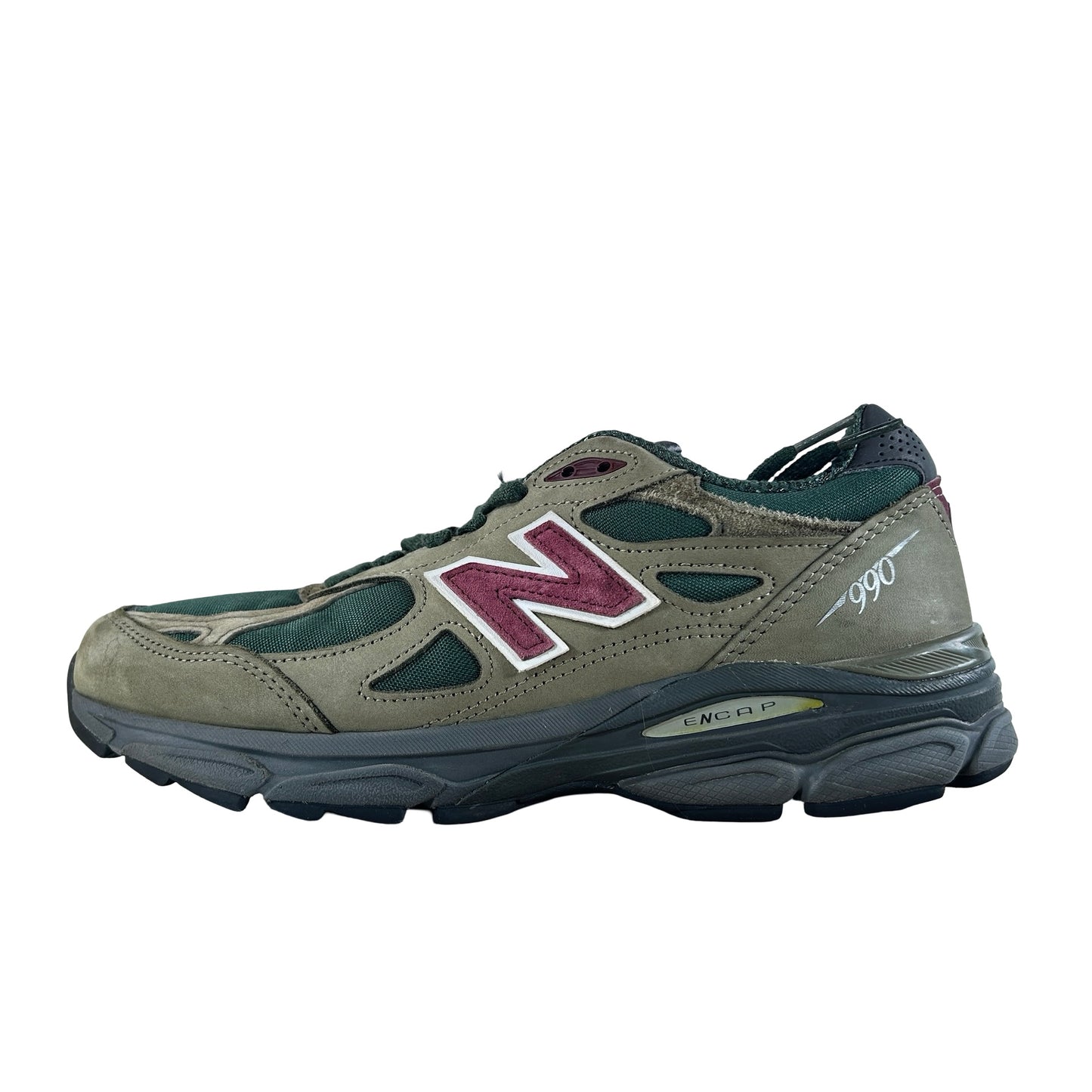 M990GP3 New Balance 990v3 MiUSA Teddy Santis Green Purple [USED] - 8 M (Used)