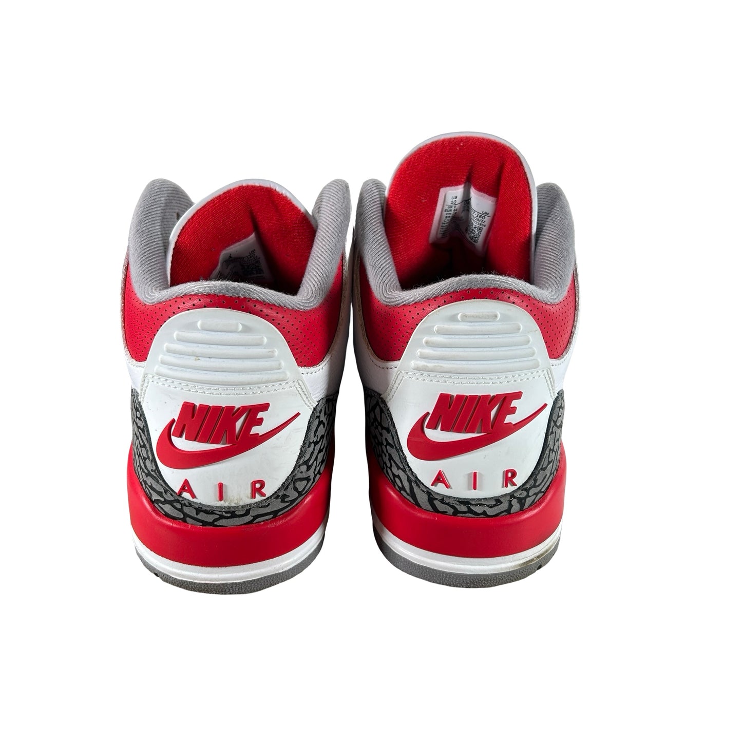 DN3707 160 Jordan 3 Retro Fire Red (2022) [USED] - 10 M (Used10)