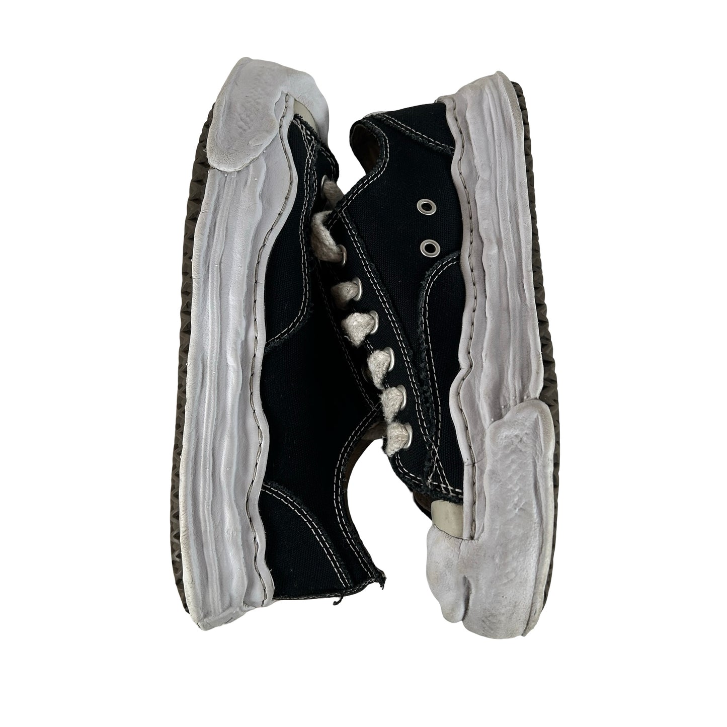 A01FW702 BLK Maison Mihara Yasuhiro Peterson OG Sole Canvas Low Black [USED] - 41 EU (Used) (No Box)