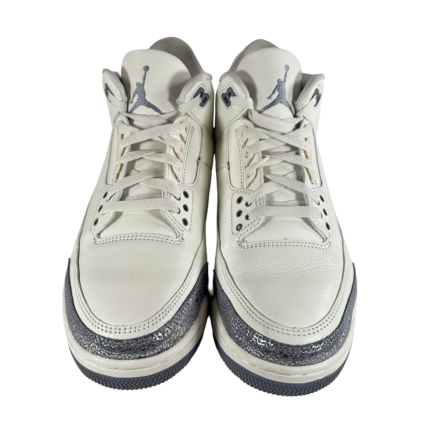 CK9246 100 Jordan 3 Retro Sail Cement Grey (W) [USED] - 11.5 W (Used)