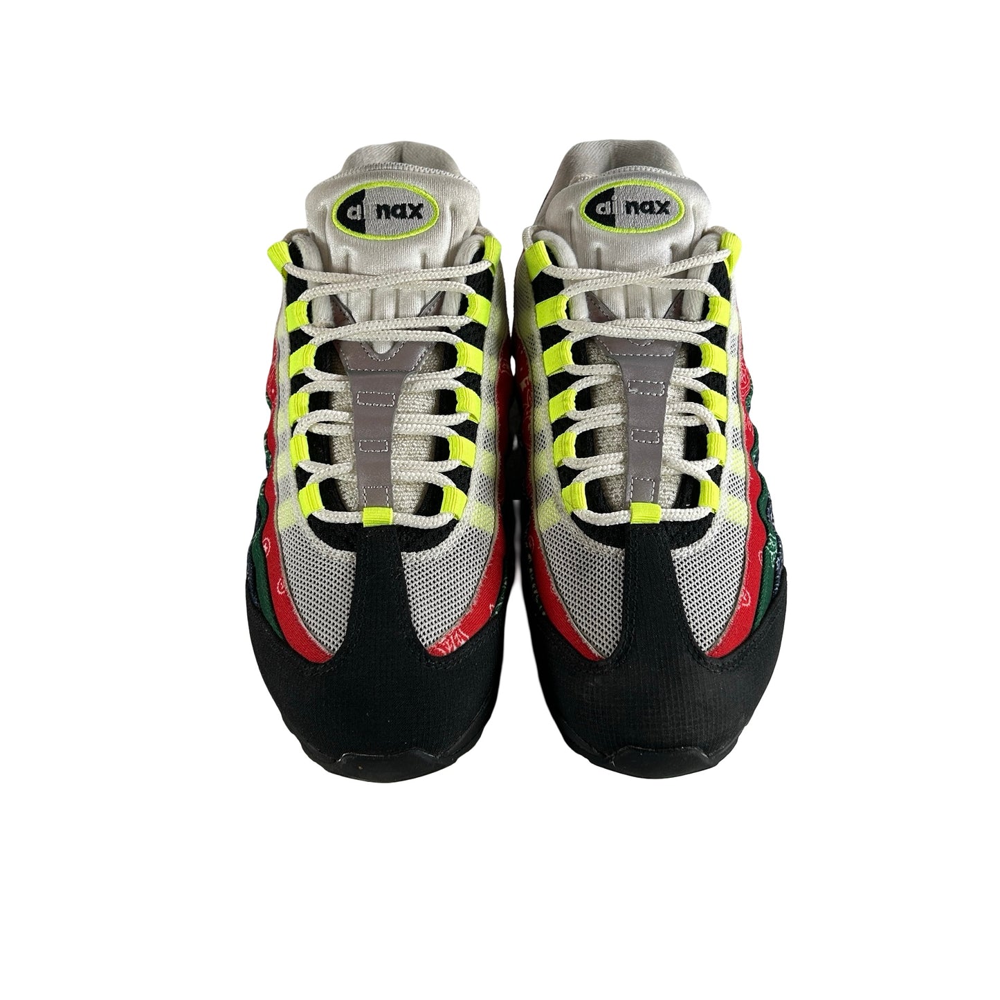 IQ0620 100 Nike Air Max 95 OG Big Bubble Neon Paisley Bandana [USED] - 9 M (Used)