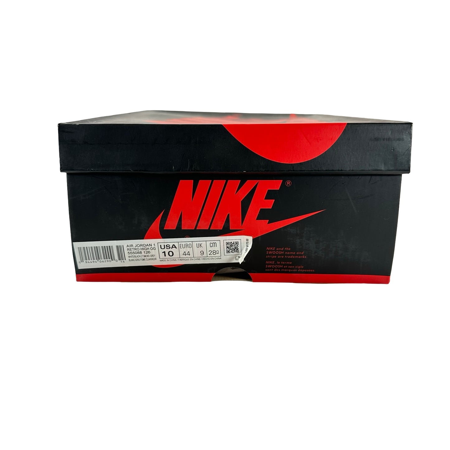 555088 126 Jordan 1 Retro High Smoke Grey [USED] - 10 M (Used)