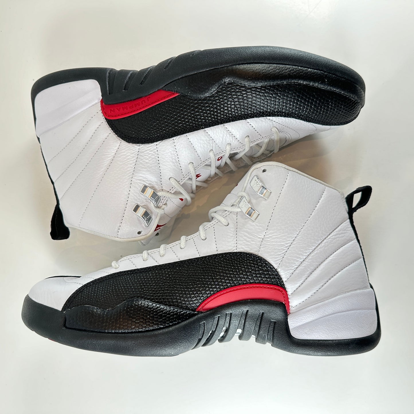 CT8013 162 Air Jordan 12 Red Taxi [USED] -10 M (Used)