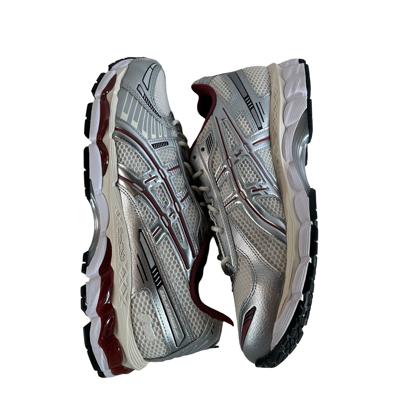 1203A759 102 ASICS Gel-Kayano 12.1 Silver Burgundy [USED] - 11.5 M (VNDS)