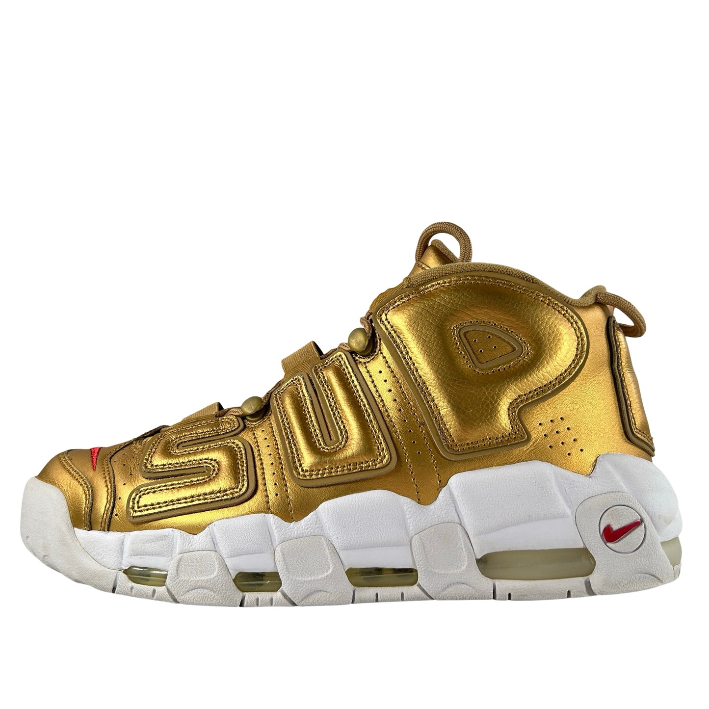 902290 700 Nike Air More Uptempo Supreme Suptempo Gold [USED] - 11 M (Used)