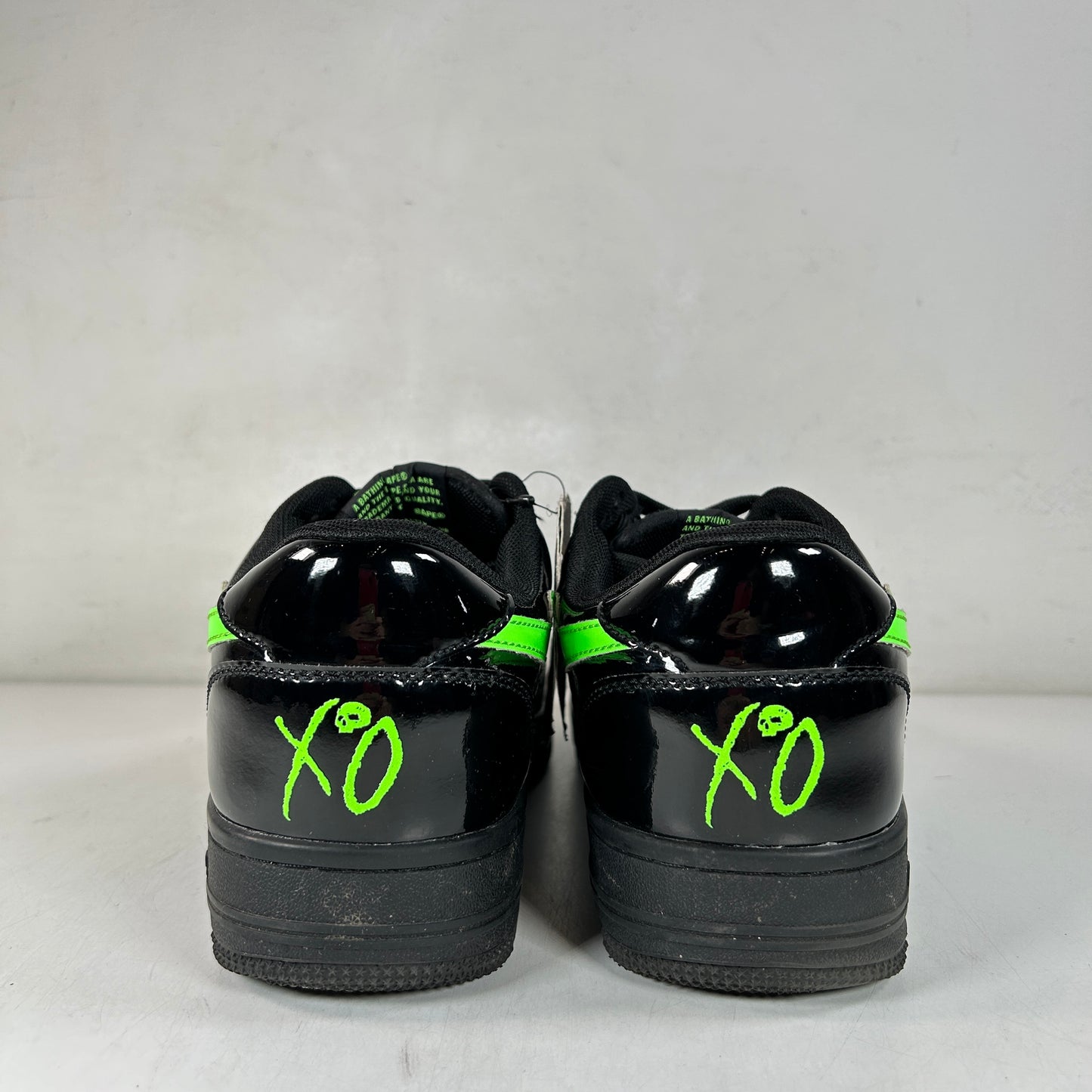 1G23191912 BLK A Bathing Ape Bape Sta Low Weeknd XO Black [USED] - 9 M (Used)