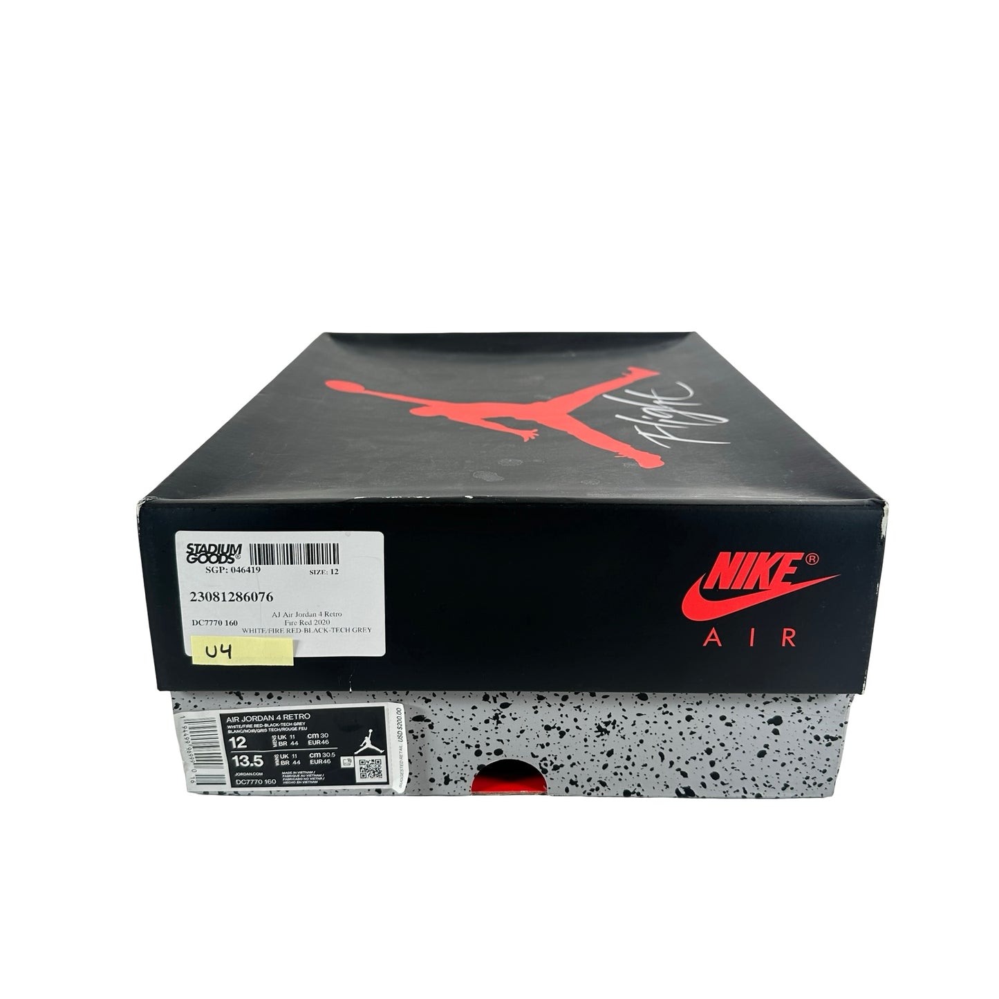DC7770 160 Jordan 4 Retro Fire Red (2020) [USED] - 12 M (Used5)