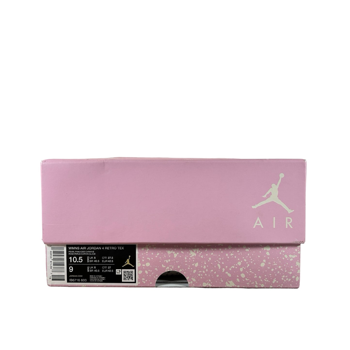 IB6716 600 Air Jordan 4 Retro Iced Carmine (Women's) [USED] - 10.5 W (Used)
