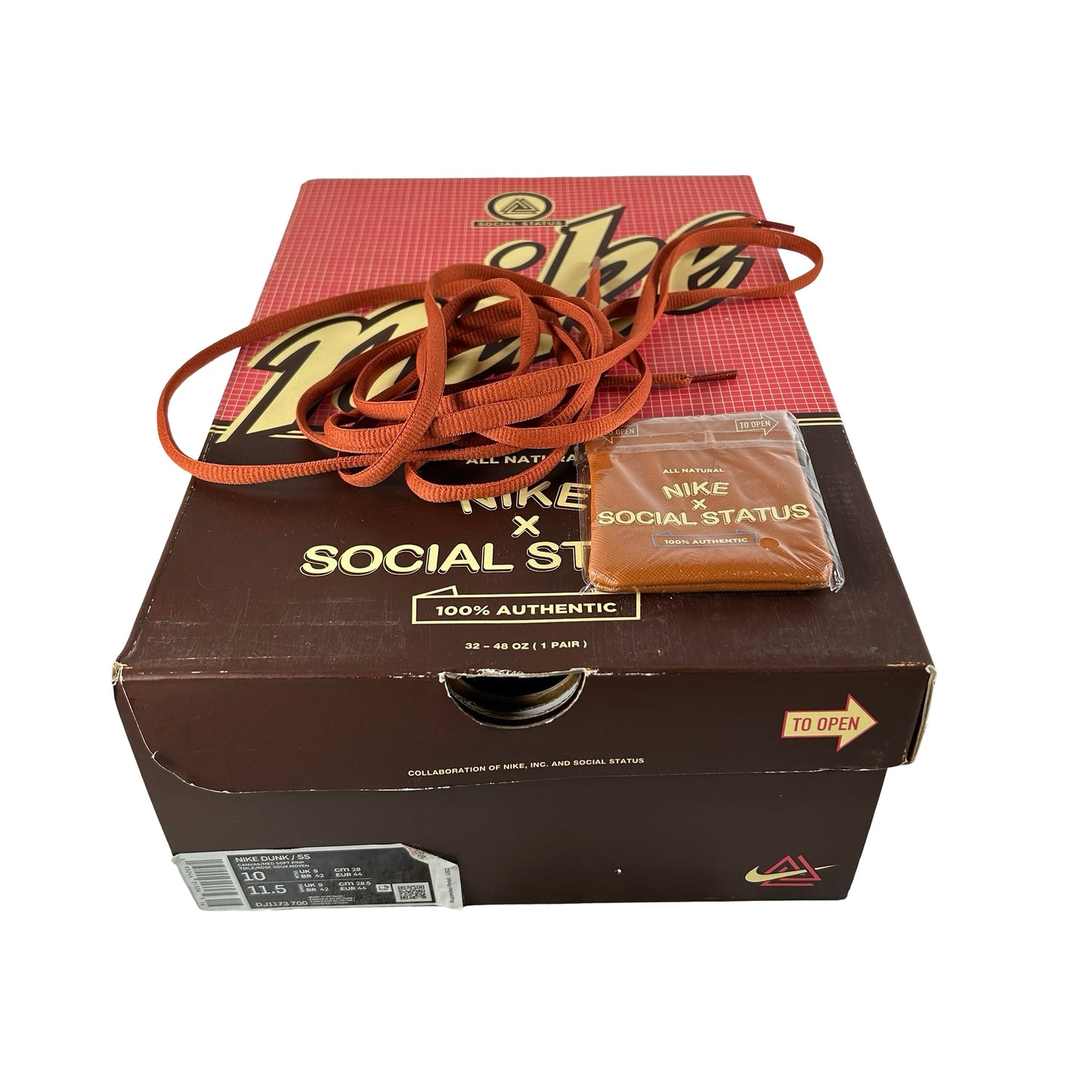 DJ1173 700 Nike Dunk Mid Social Status Free Lunch Chocolate Milk [USED] - 10 M (Used)