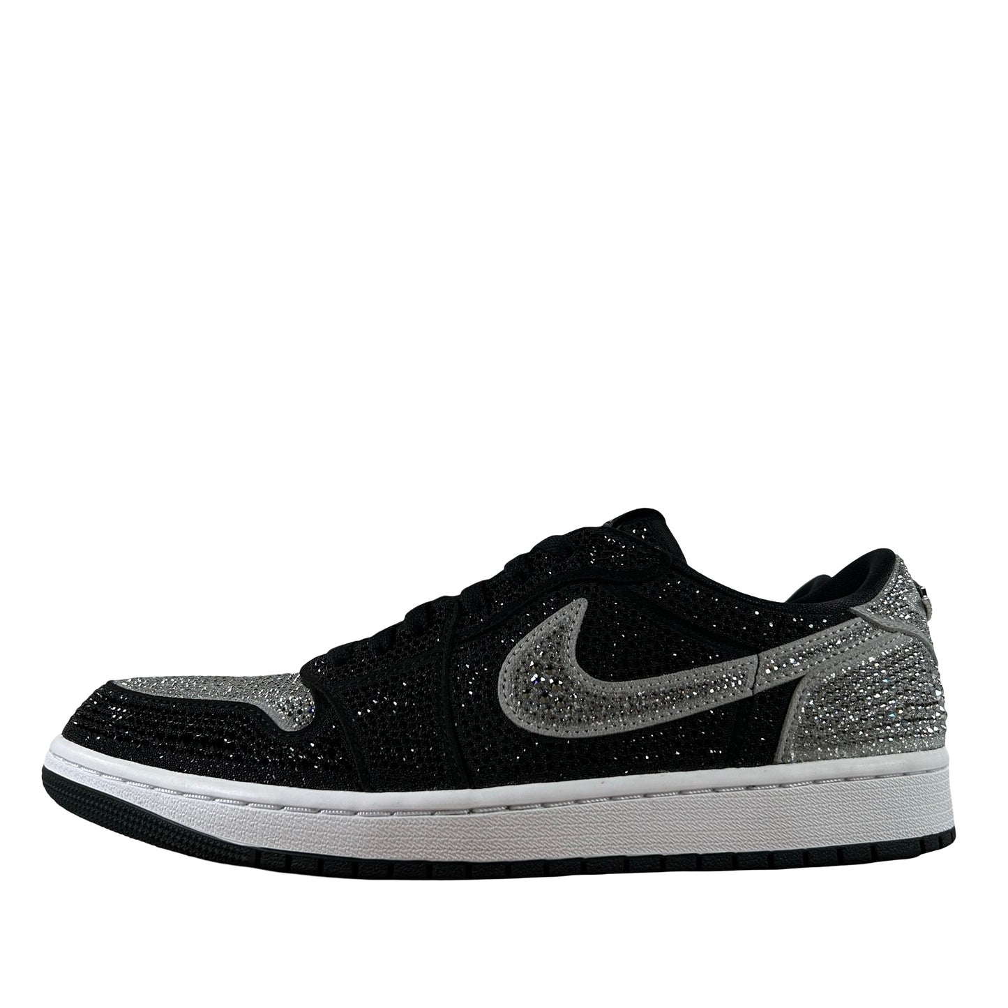 HM9208 001 Jordan 1 Retro Low OG Swarovski Stealth (Women's) [USED] - 12 W (Used)