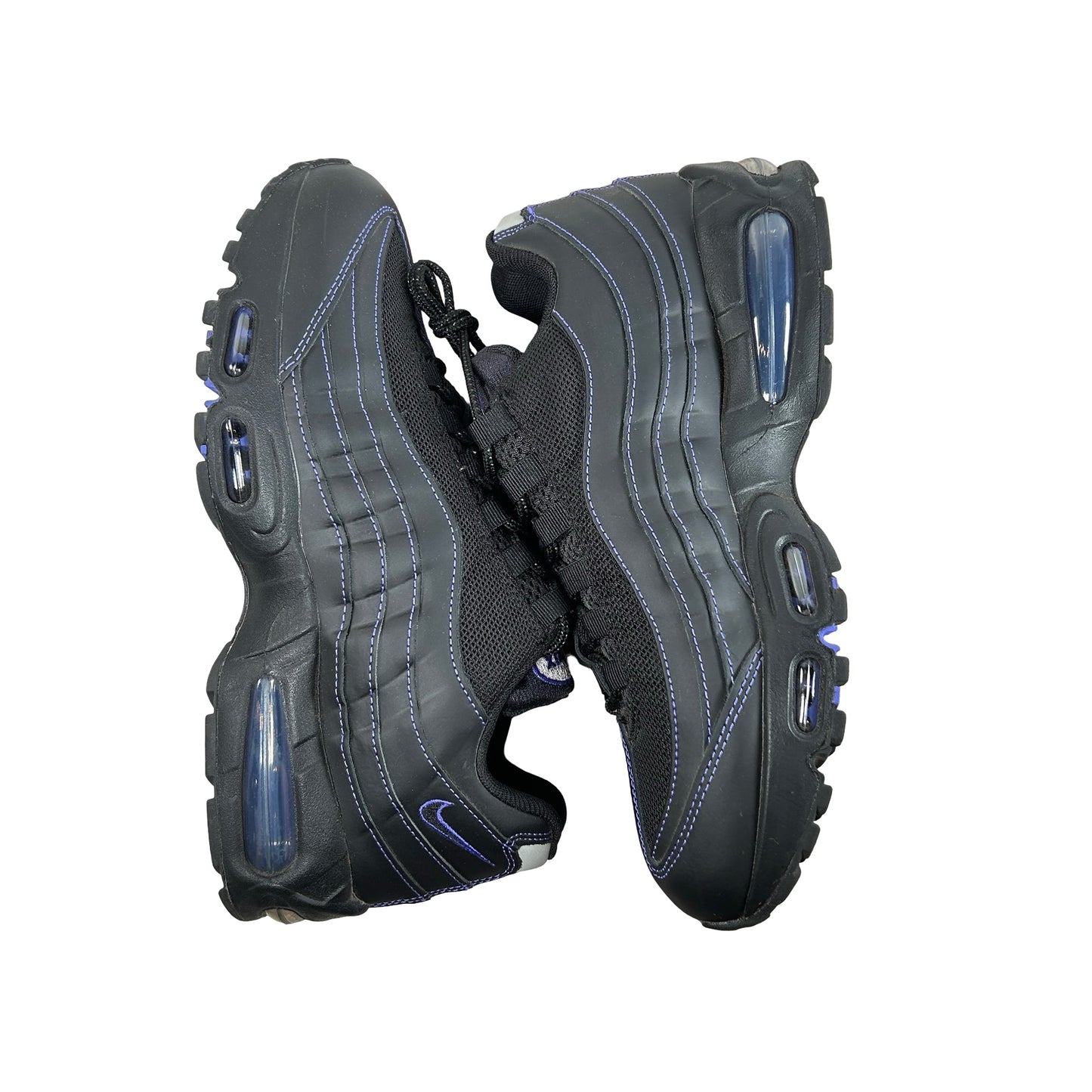 IB7936 001 Nike Air Max 95 OG Big Bubble Black Persian Violet [USED] - 9 M (Used)