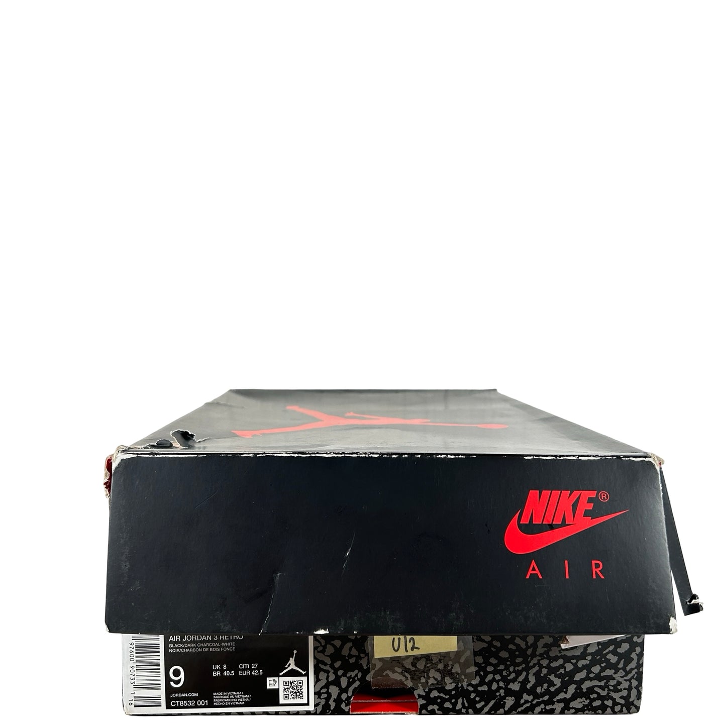 CT8532 001 Jordan 3 Retro Black Cat (2025) [USED] - 9 M (Used12)