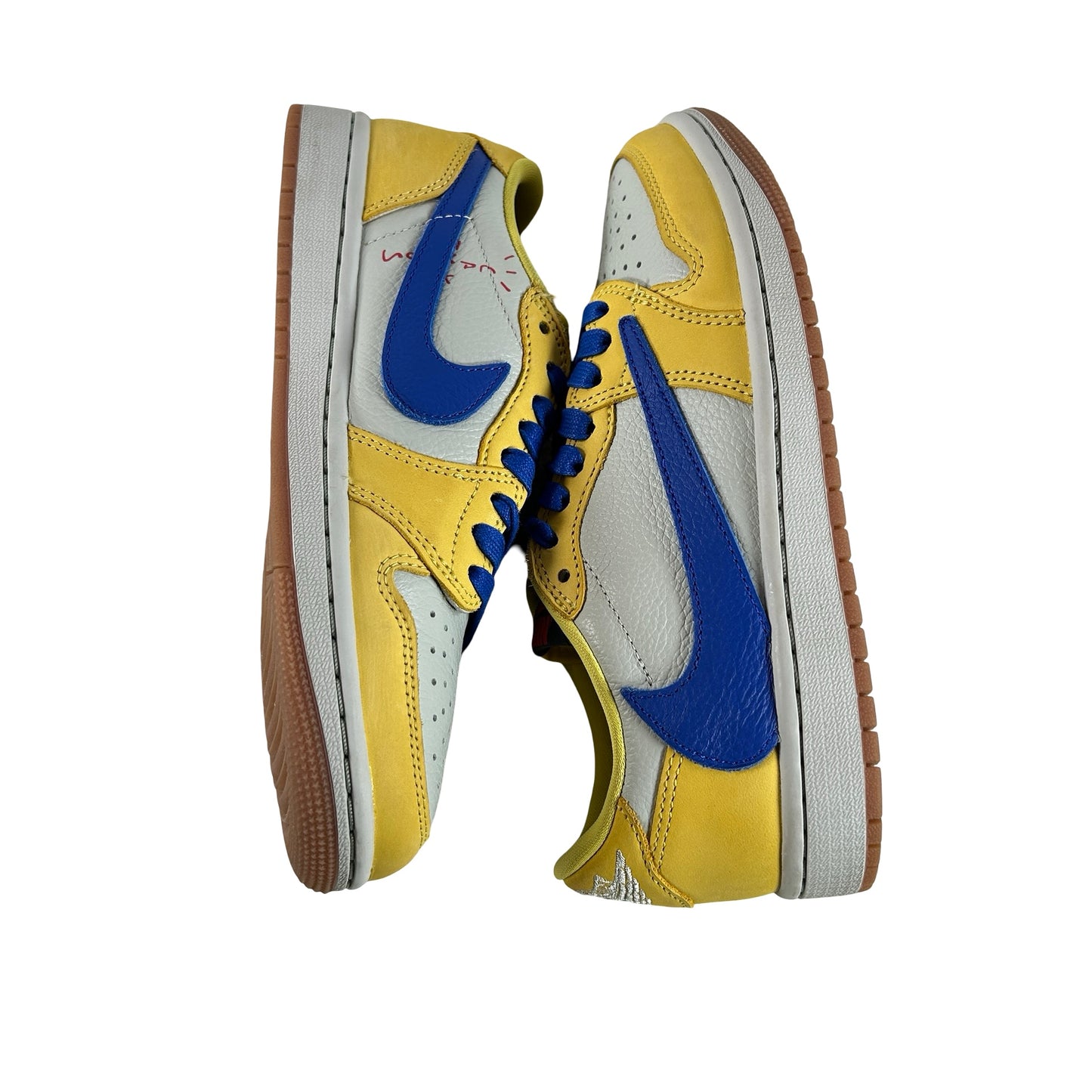 DZ4137 700 Jordan 1 Retro Low OG SP Travis Scott Canary (Women's) [USED] - 6 W (Used)