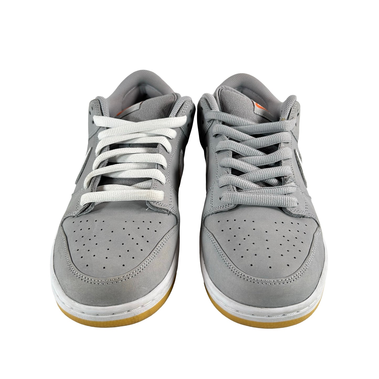 DV5464 001 Nike SB Dunk Low Pro ISO Orange Label Wolf Grey Gum [USED] - 13 M (Used)