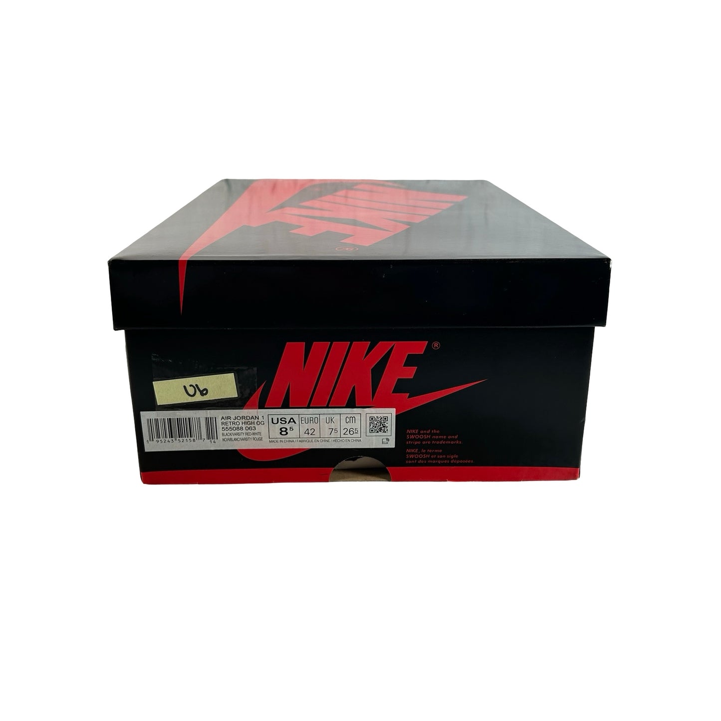 555088 063 Jordan 1 Retro High OG Patent Bred [USED] - 8.5 M (Used6)