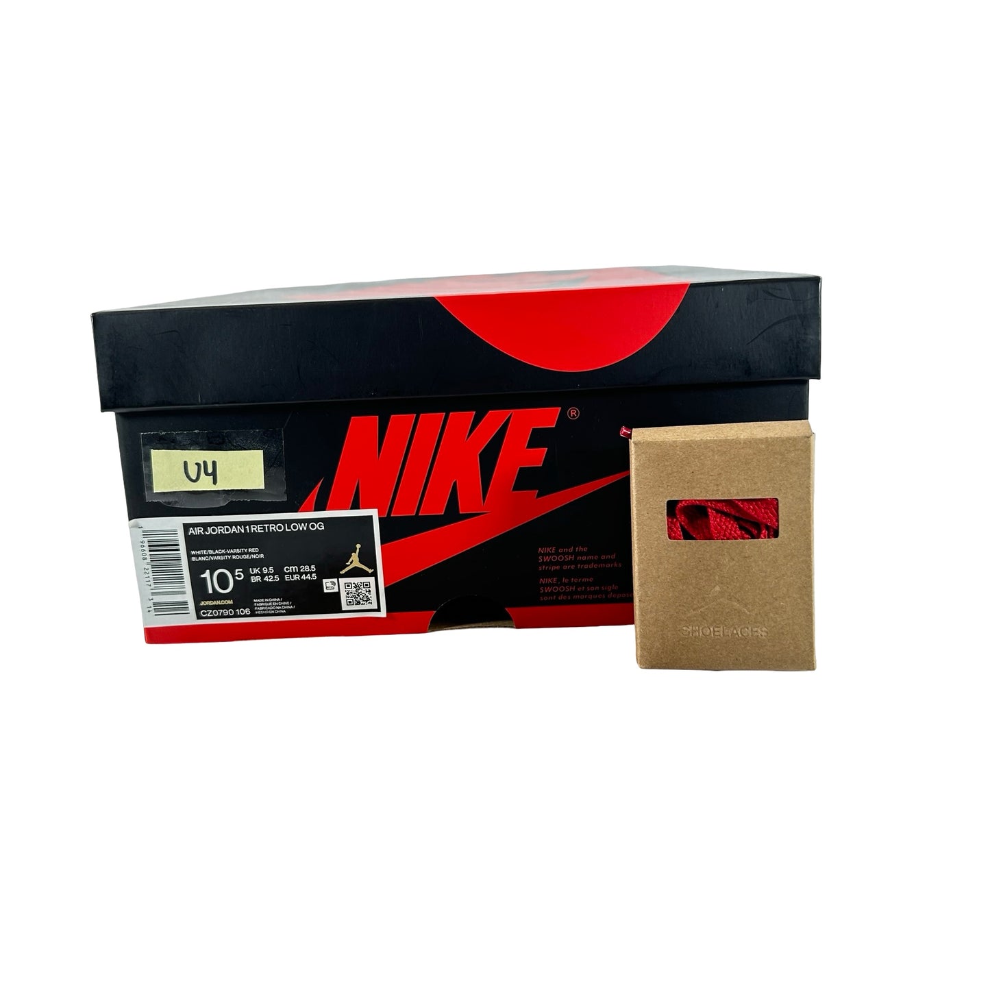 CZ0790 106 Jordan 1 Retro Low OG Punta negra (2023)