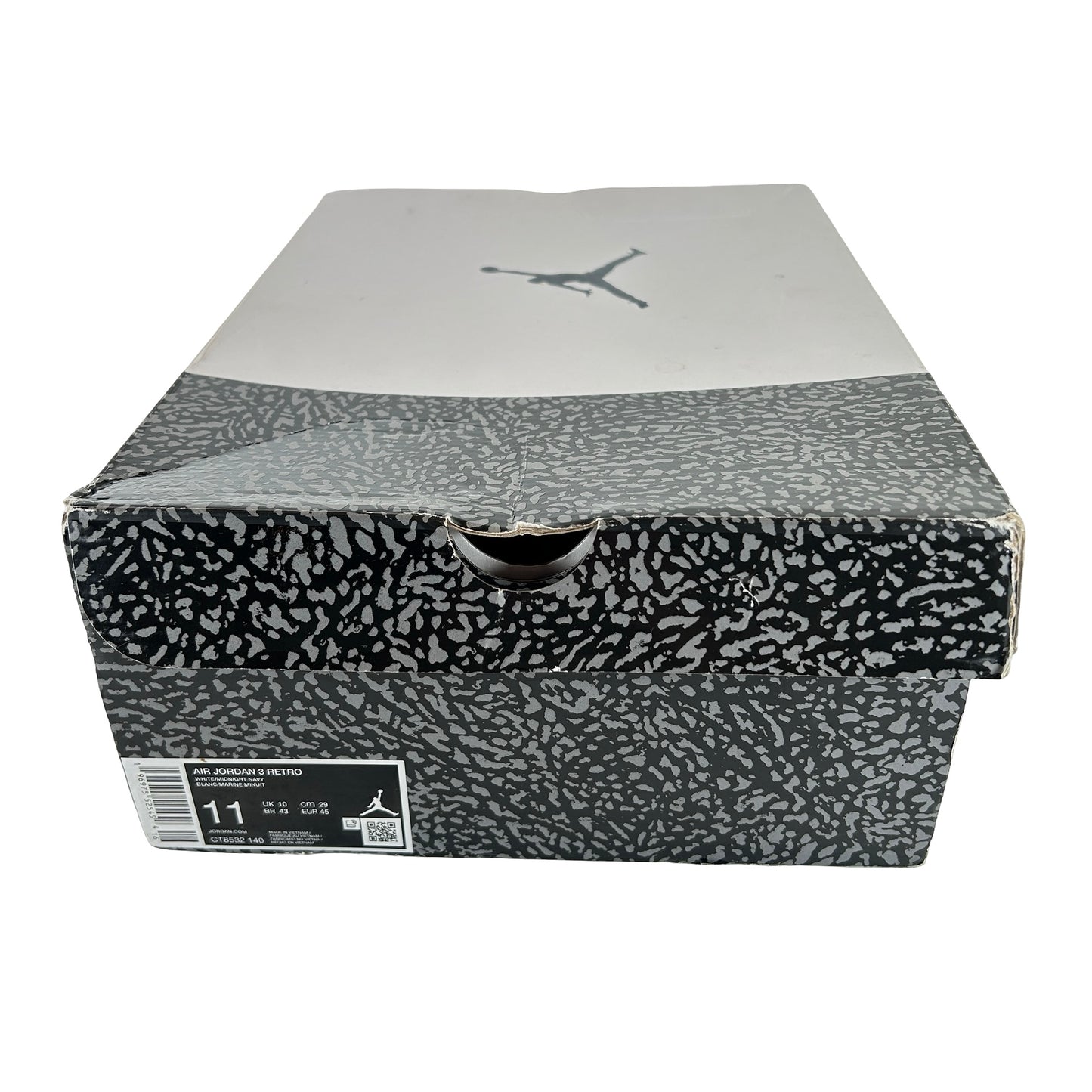 CT8532 140 Jordan 3 Retro Midnight Navy [USED] - 11 M (Used)