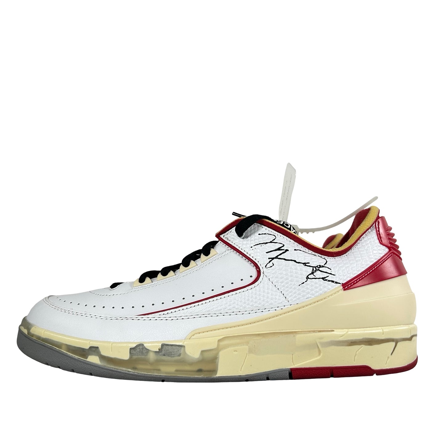 DJ4375 106 Jordan 2 Retro Low SP Off-White White Red [USED] - 11 M (VNDS)