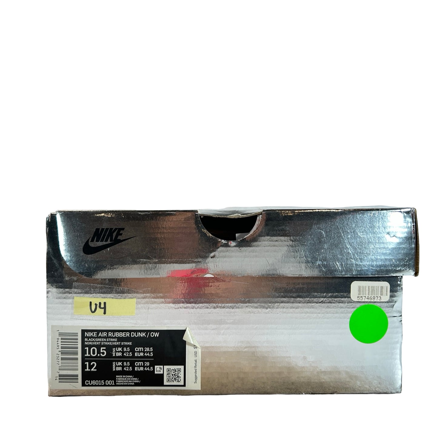 CU6015 001 Nike Air Rubber Dunk Off-White Green Strike [USED] - 10.5 M (Used4)