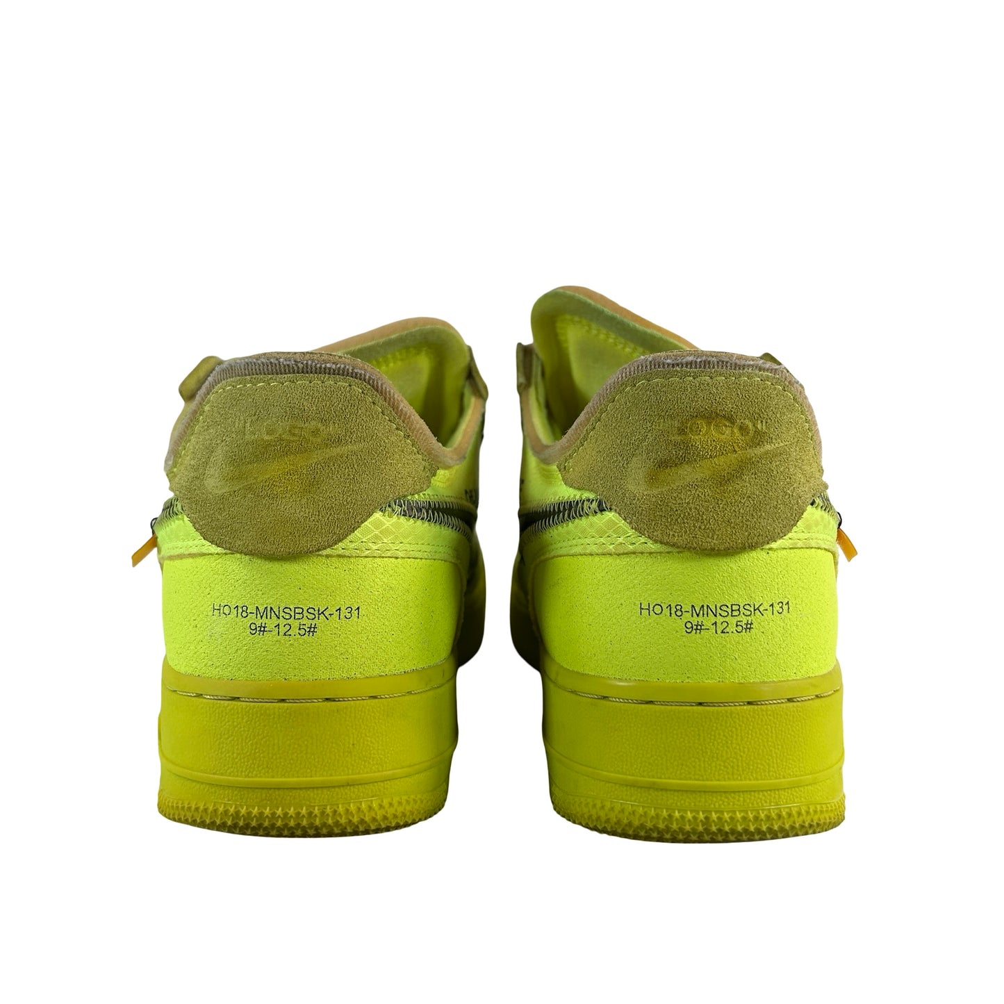 AO4606 700 Nike Air Force 1 Low Off-White Volt [USED] - 10 M (Used)