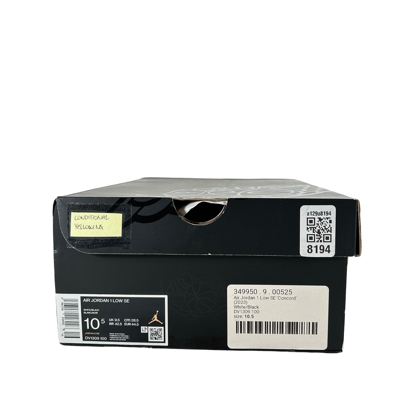 DV1309 100 Jordan 1 Low SE Concord [CONDITIONAL] - 10.5 M (Yellowing Soles)