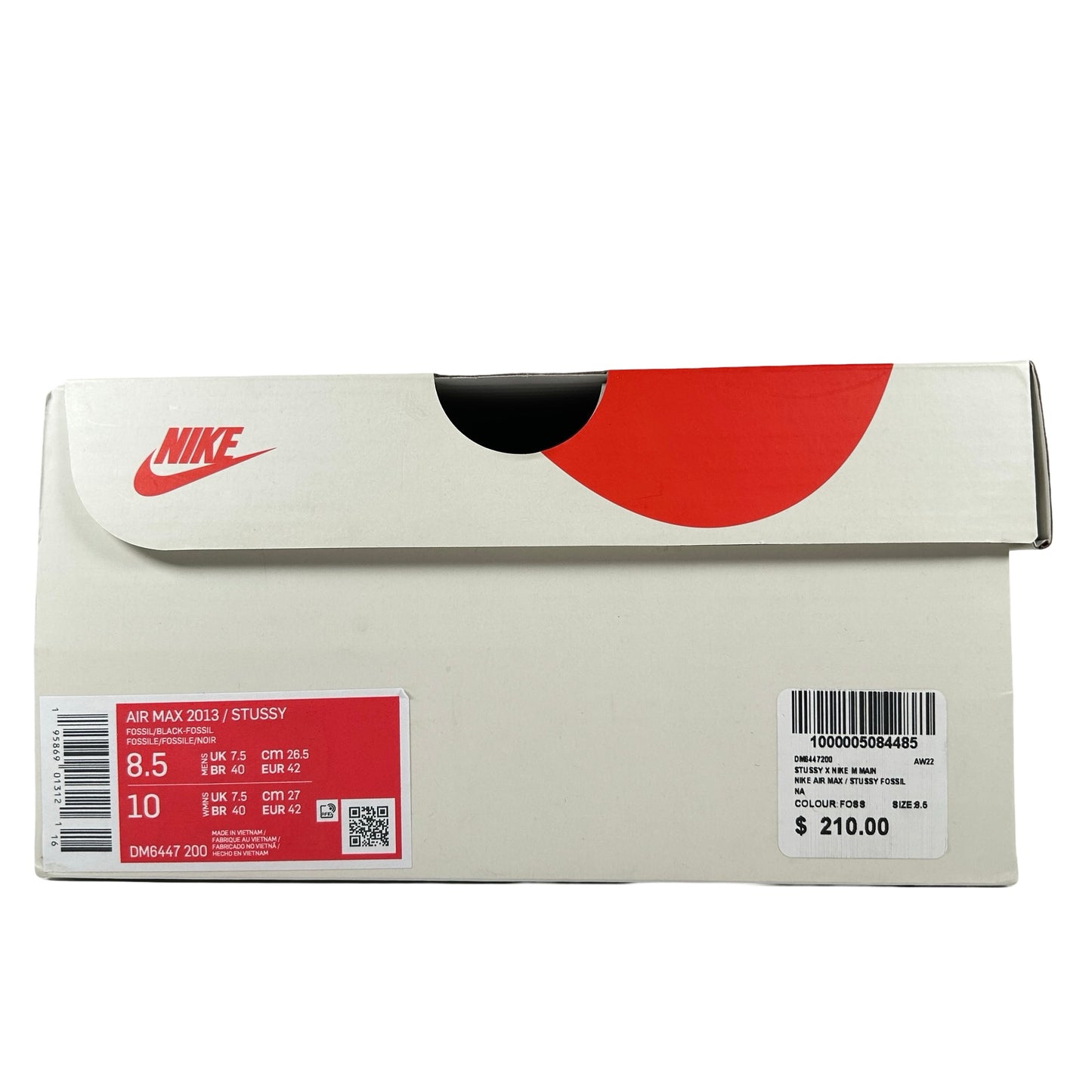 DM6447 200 Nike Air Max 2013 Stussy Fossil [USED] - 8.5 M (Used)