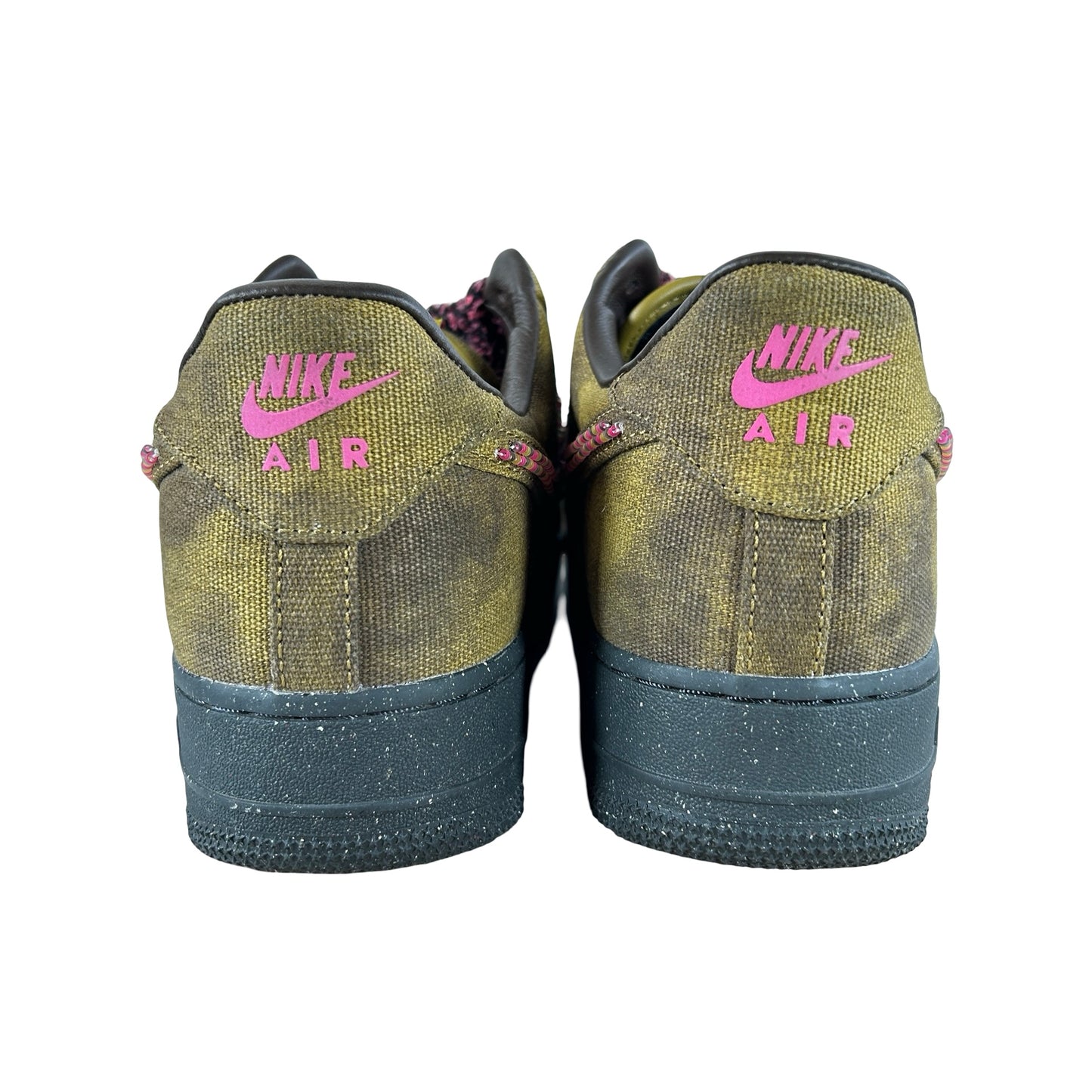 IO4474 300 Nike Air Force 1 Low '07 QS Boucle Desert Moss Fierce Pink [USED] - 9.5 M (Used)