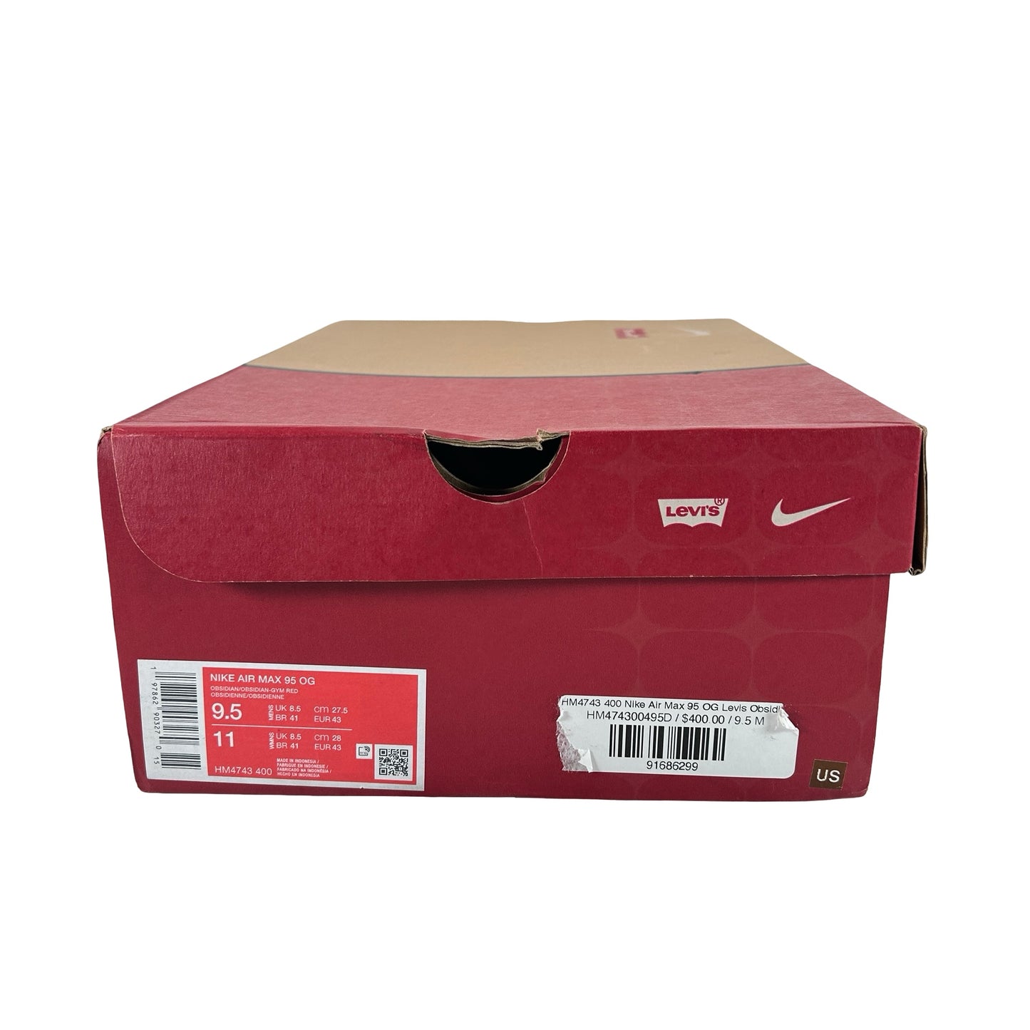 HM4743 400 Nike Air Max 95 OG Levis Obsidian [USED] - 9.5 M (Used)