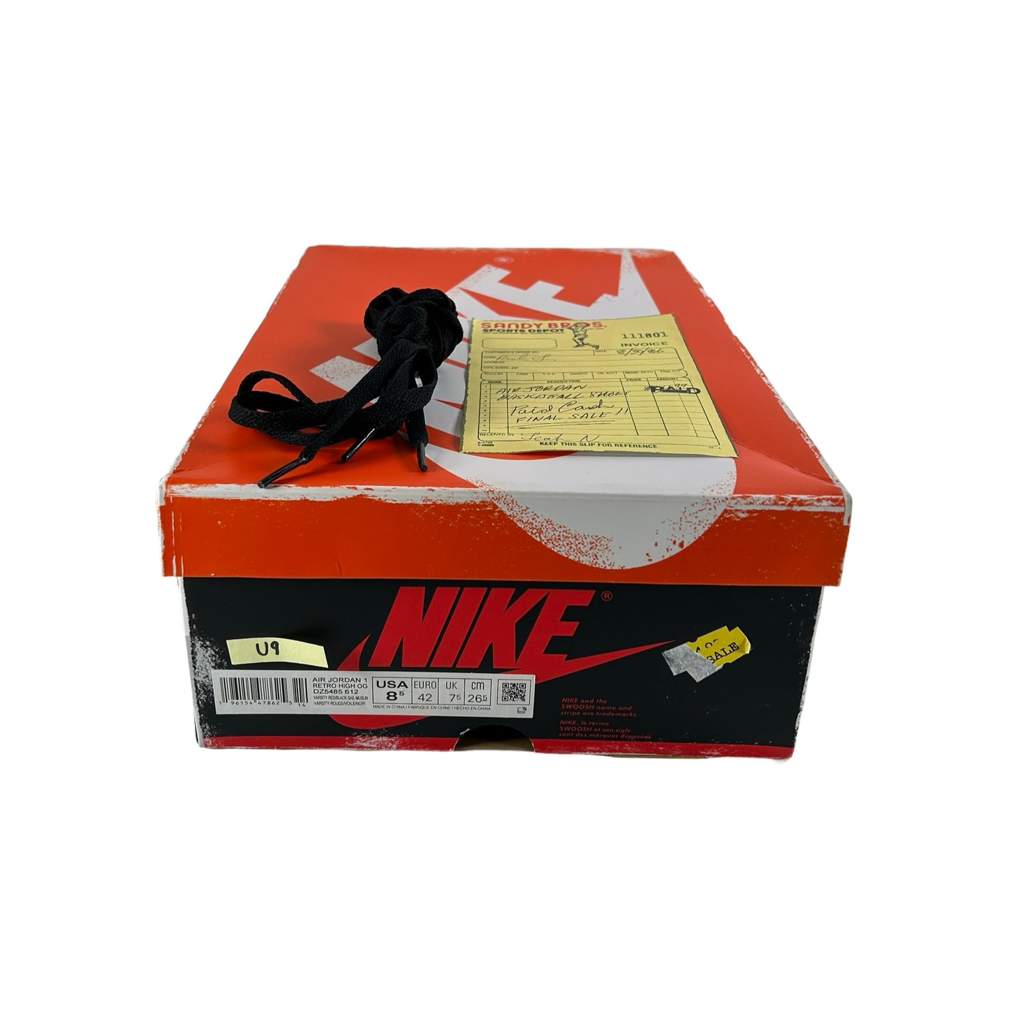 DZ5485 612 Jordan 1 Retro High OG Chicago Lost and Found [USED] - 8.5 M (Used9)