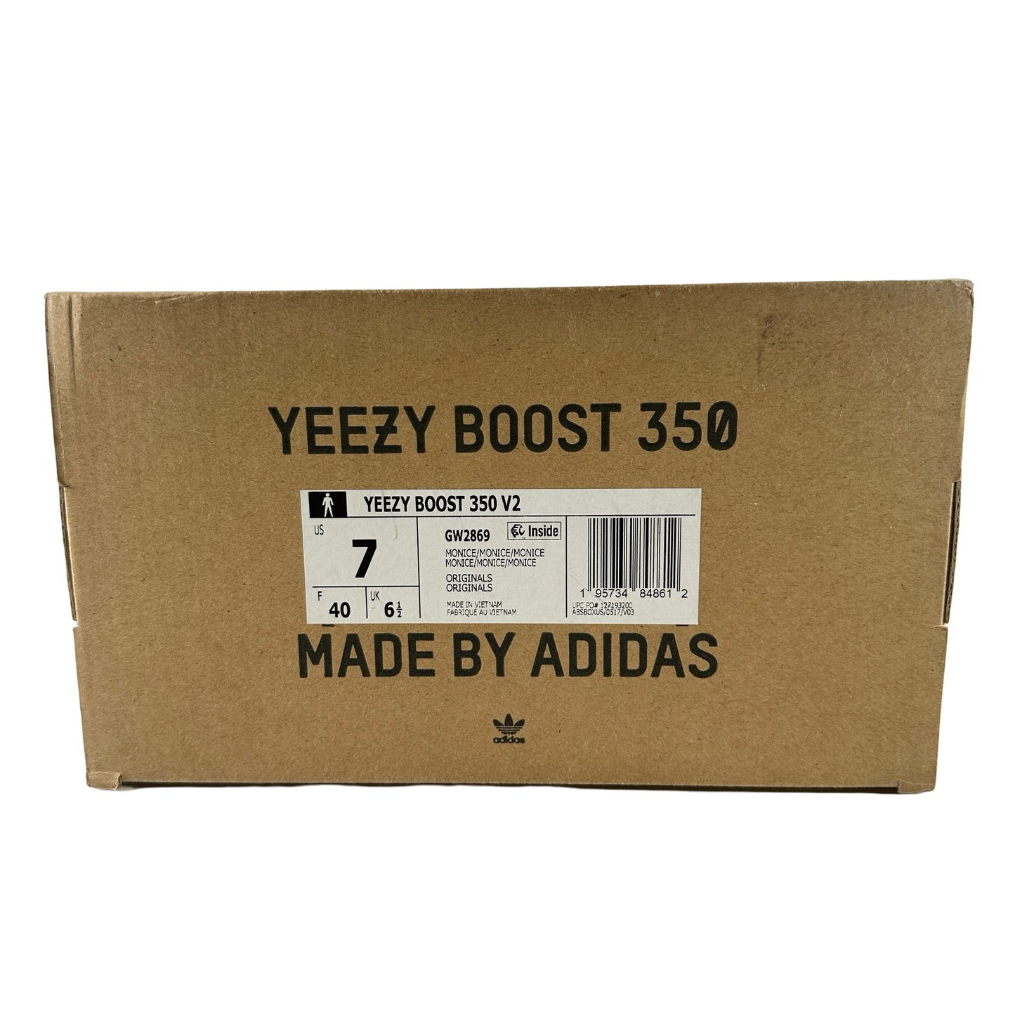 GW2869 adidas Yeezy Boost 350 V2 Mono Ice [USED] - 7 M (Used)