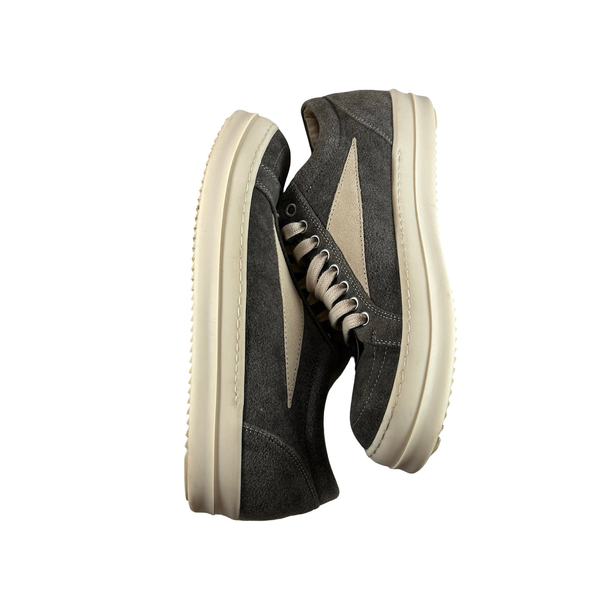 DU02D2803 MOLVS Rick Owens Vintage Low Sneaker Dust Milk [USED] - EU 40 (Used)