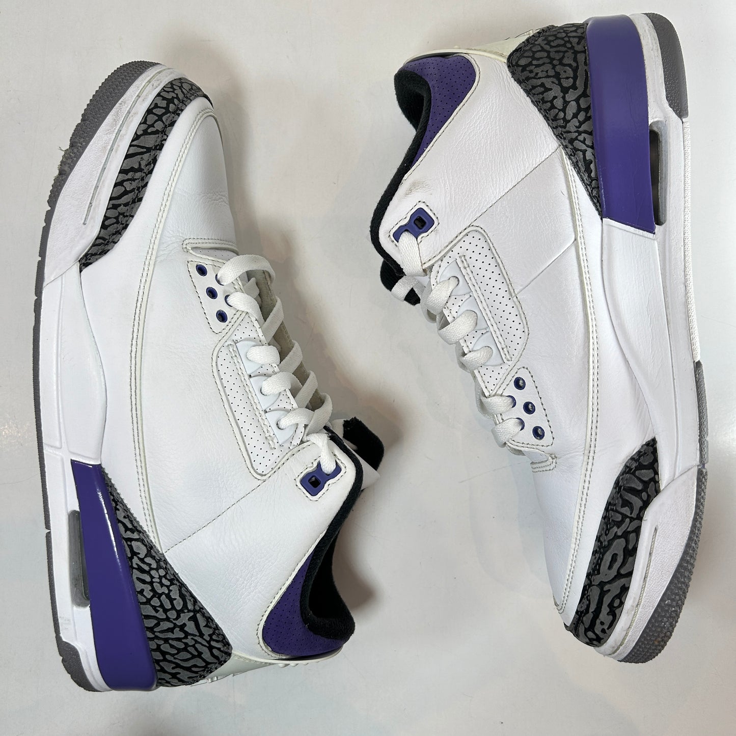 CT8532 105 Jordan 3 Retro Dark Iris [USED] - 11 M (Used) (No Box)