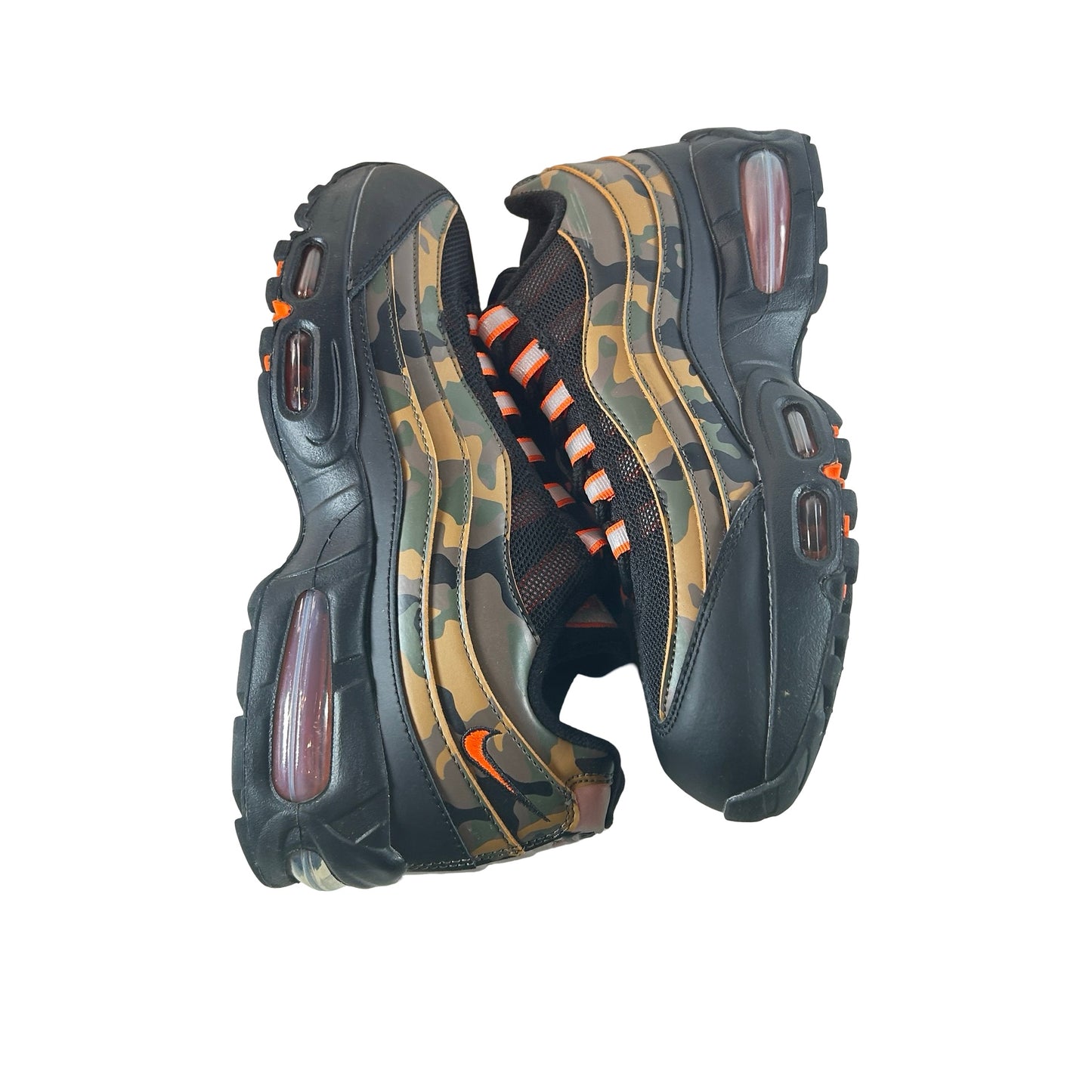 HQ1973 001 Nike Air Max 95 Safety Orange Camo [USED] - 7.5 M (Used) (Replace Box)