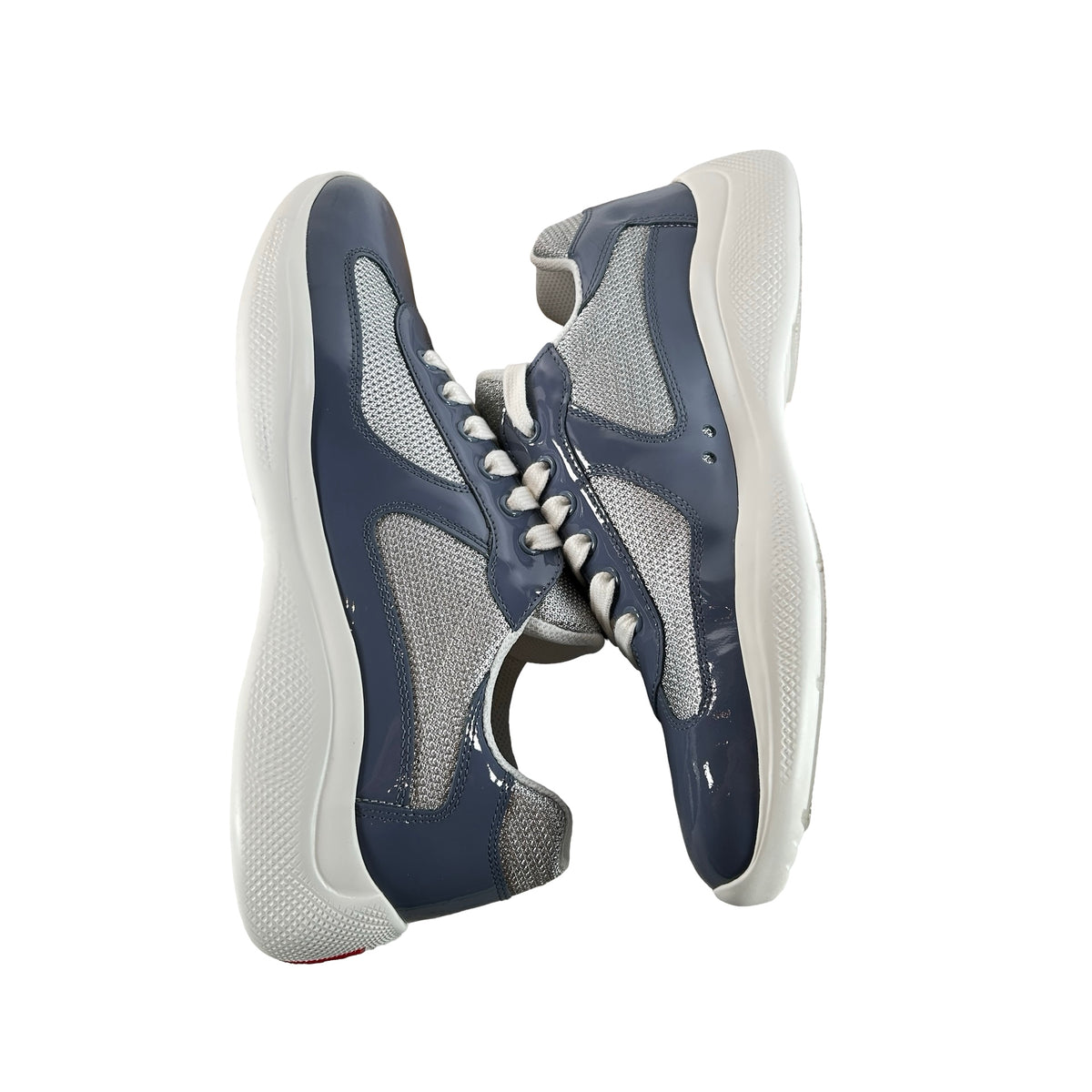 4E3400 ASZ FO4RD Prada America's Cup Patent Leather Marine - Prada 7 (US 8) (Dye)