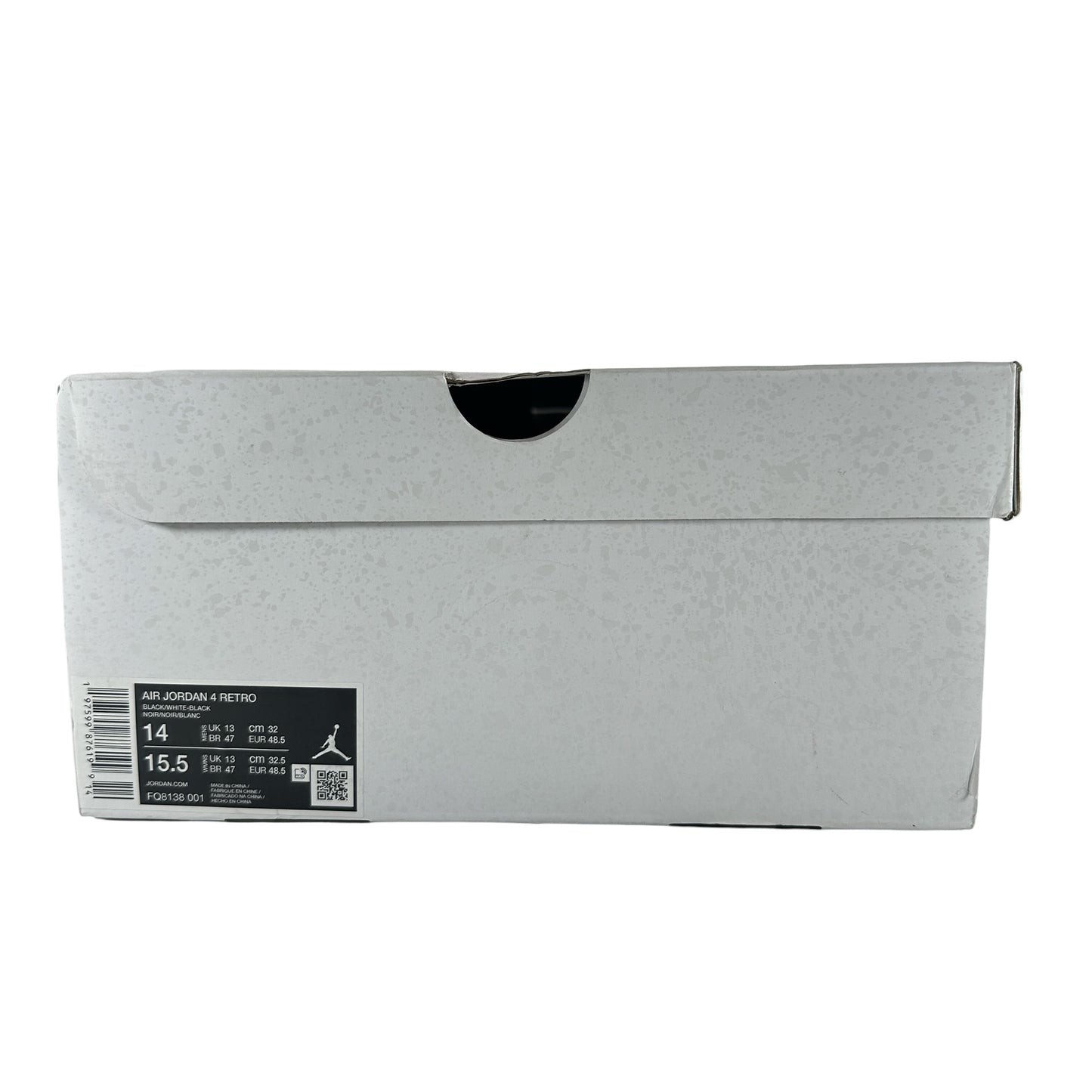 FQ8138 001  Jordan 4 Retro White Thunder [USED] - 14 M (Used)