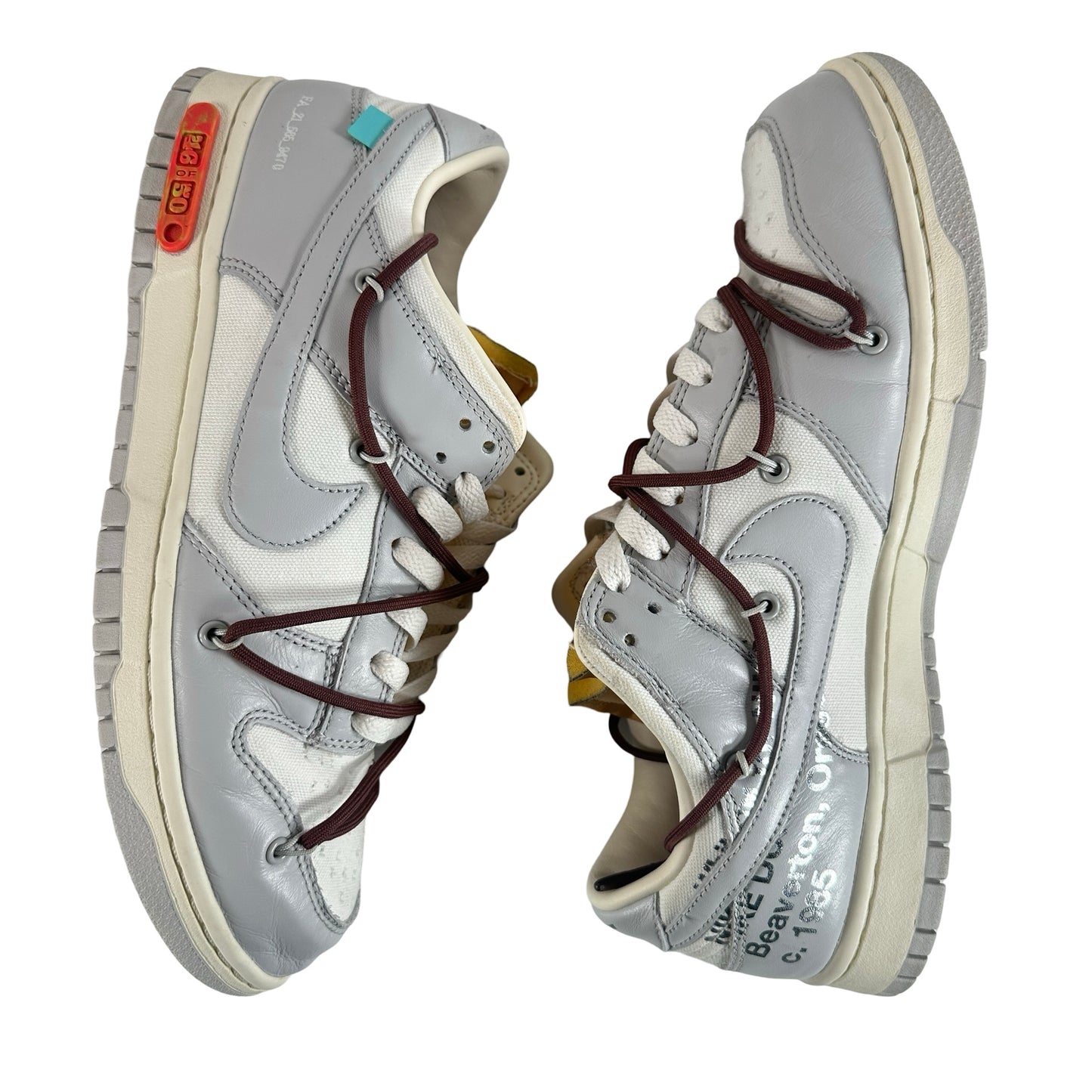 DM1602 102 Nike Dunk Low Off-White Lot 46 [USED] - 10 M (Used2)