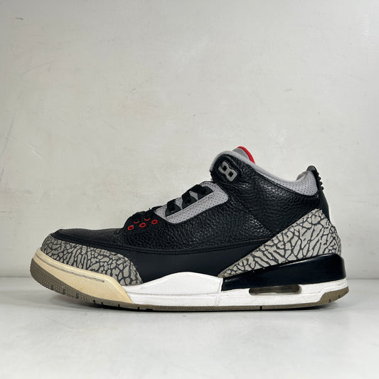 854262 001 Jordan 3 Black Cement 2018 [USED] - 11 M (Used) (No Box)