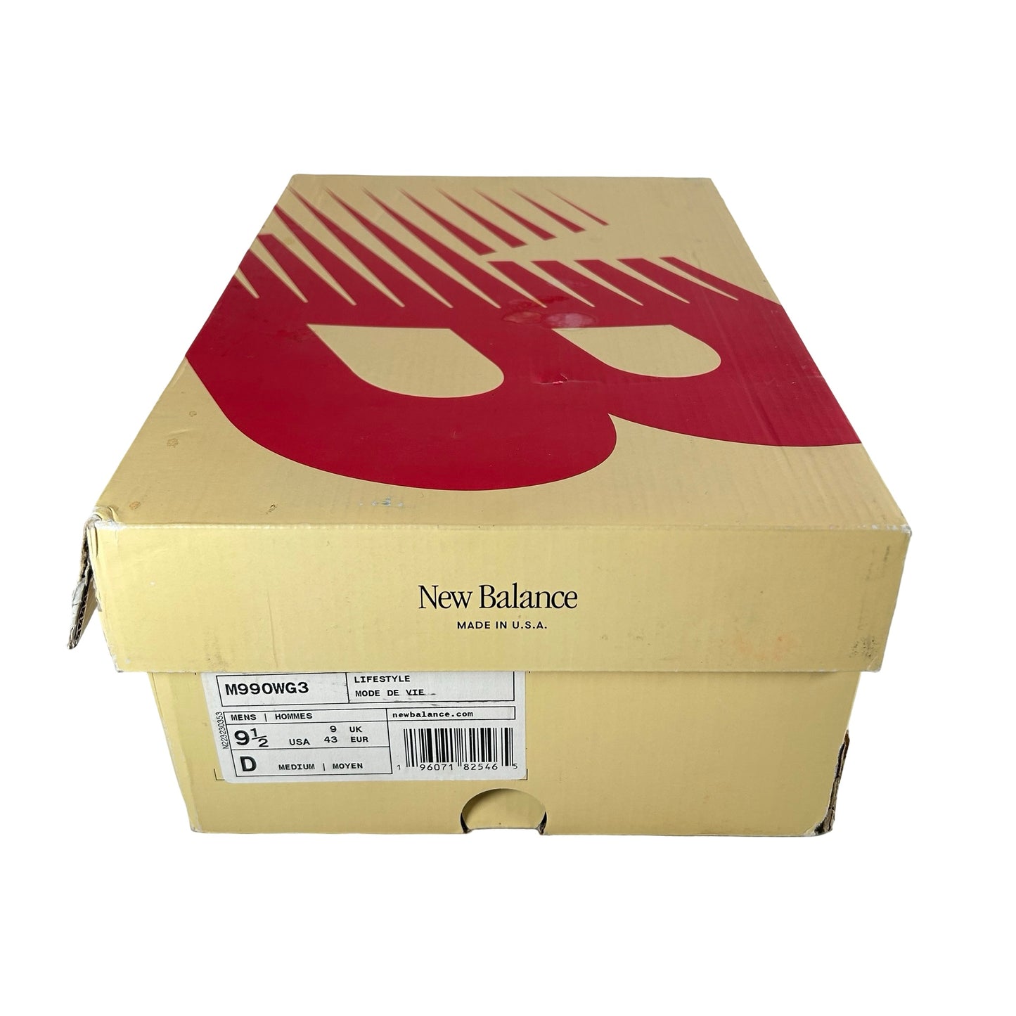 M990WG3 New Balance 990v3 MiUSA Tan Green [USED] - 9.5 M (Used)