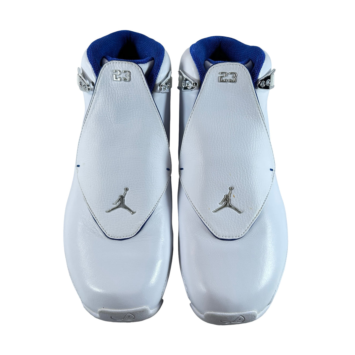 AA2494 106 Air Jordan 18 Retro White Sport Royal [USED] - 11 M (Used)