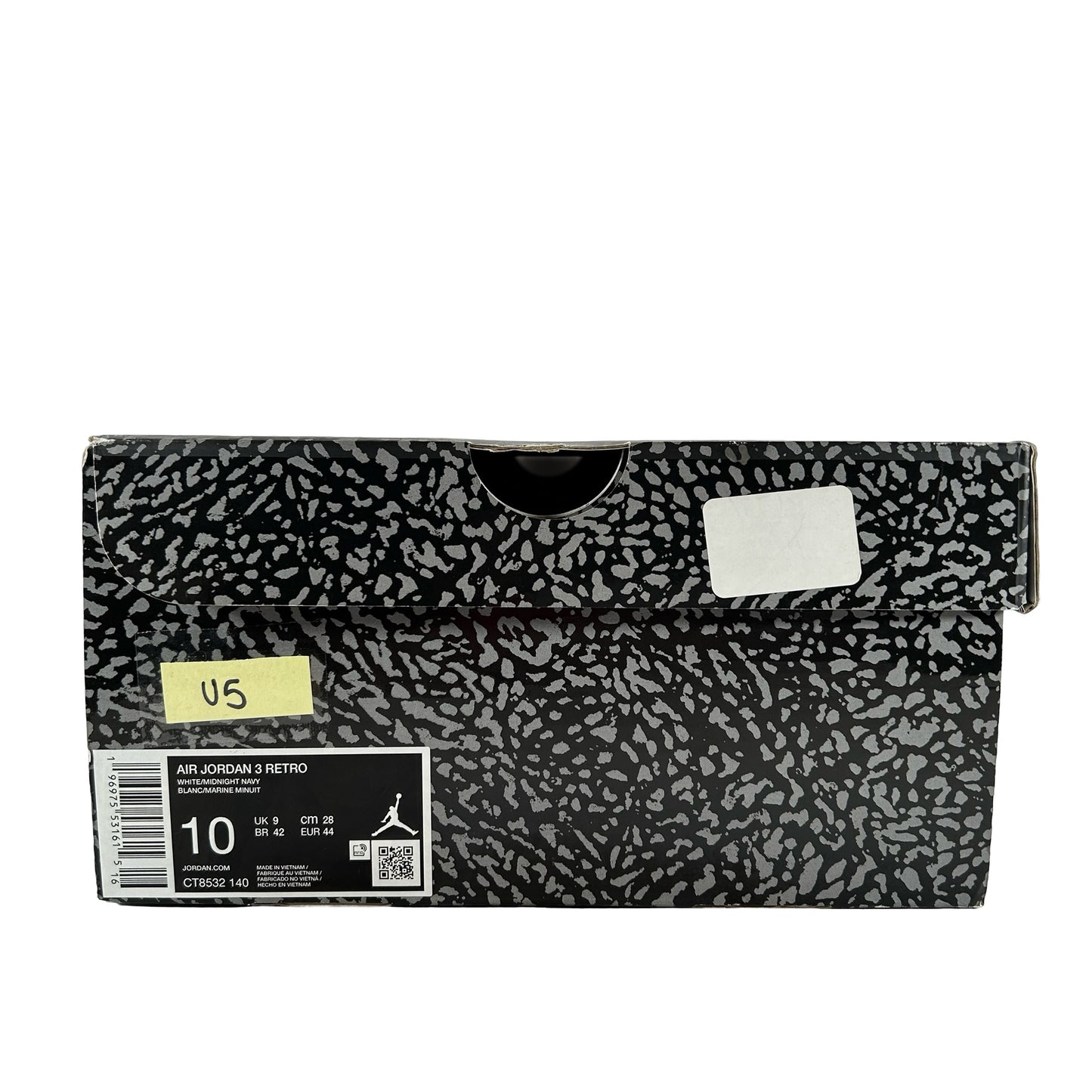 CT8532 140 Jordan 3 Retro Midnight Navy [USED] - 10 M (Used5)
