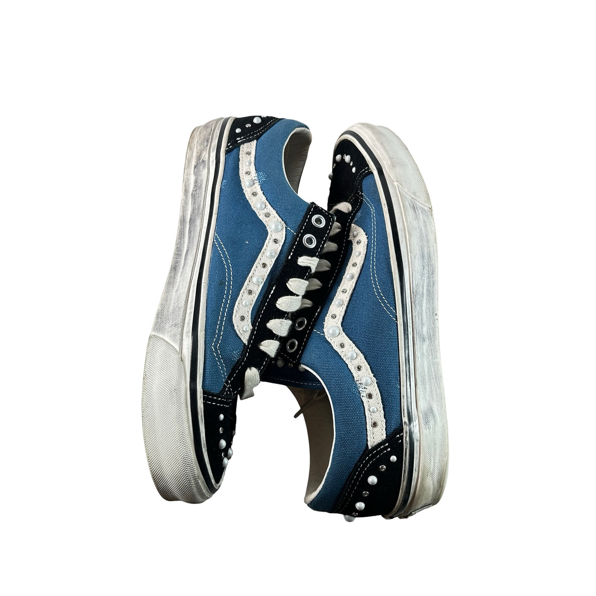 VN000E8VYA6 Vans LX Old Skool 36 Pearlized Pack Black Navy [USED] - 10 M (Used4)