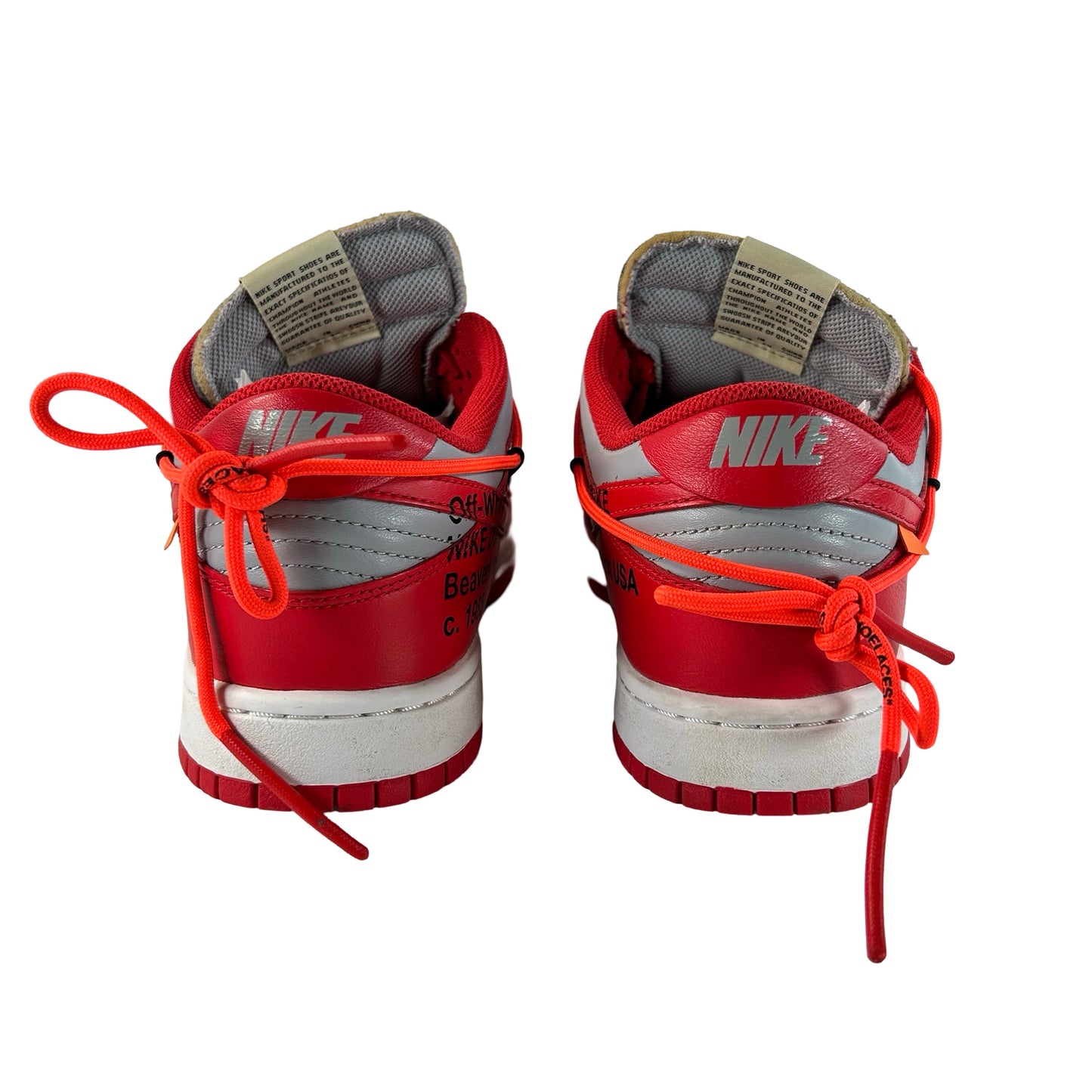 CT0856 600 Dunk Low Off-White Red [USED] - 9.5 M (Used)
