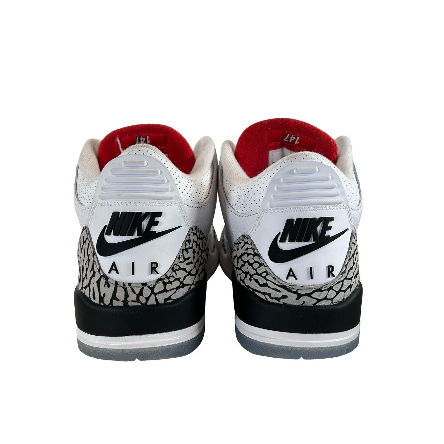 923096 101 Jordan 3 Retro Free Throw Line White Cement [CONDITIONAL] - 8.5 M (Yellowing Soles)